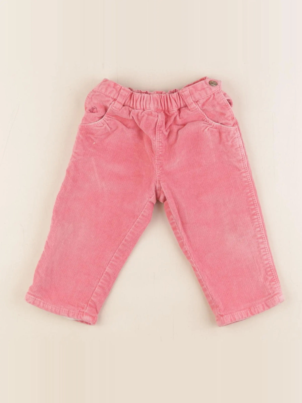 Petit Bateau - pantalon rose - 12 mois