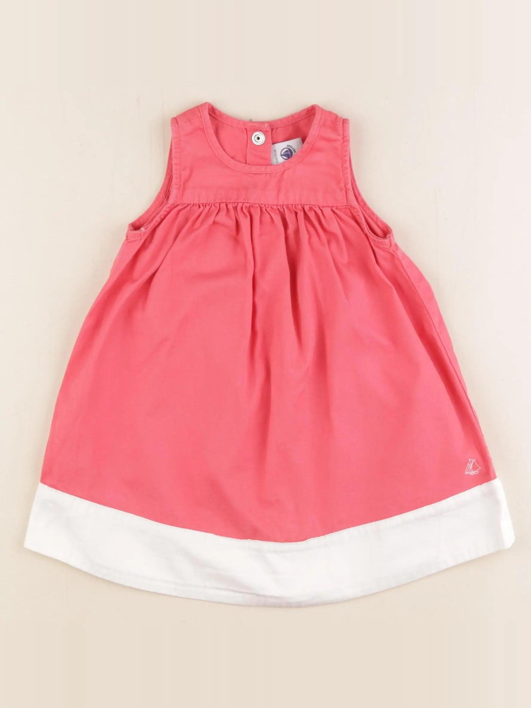 Petit Bateau - robe rose - 12 mois