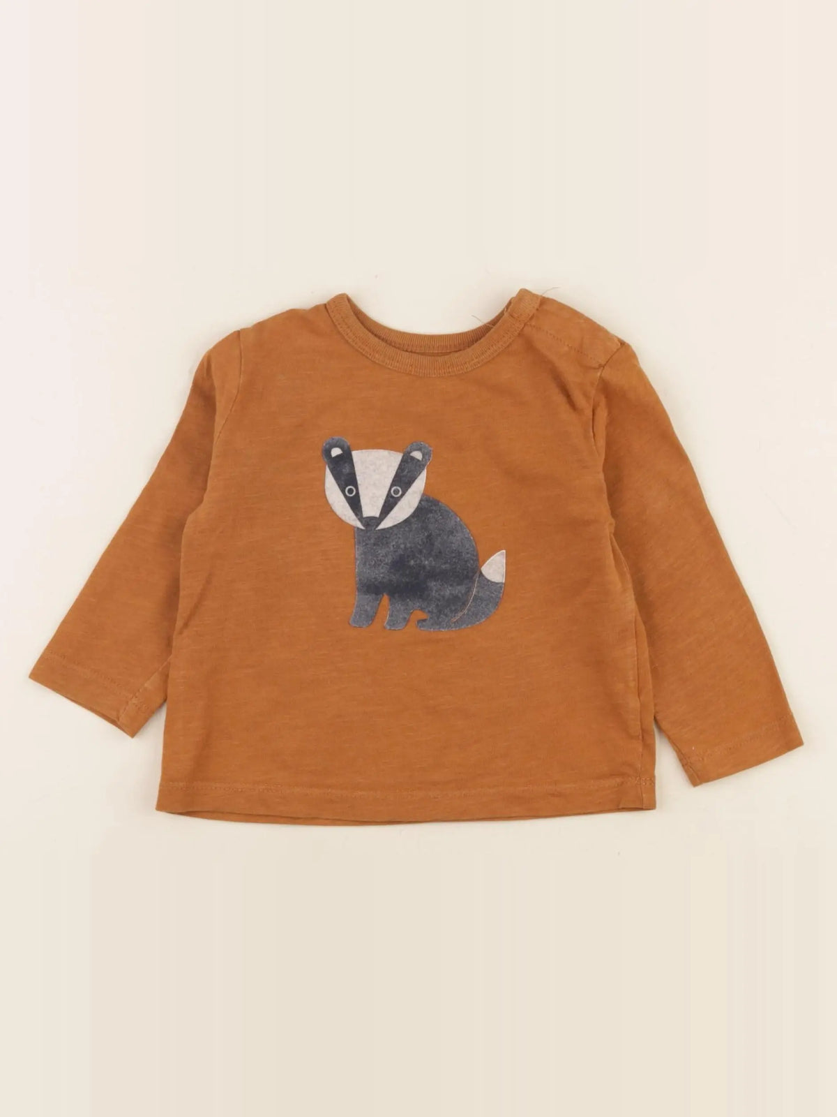 Boutchou - tee-shirt marron - 9 mois