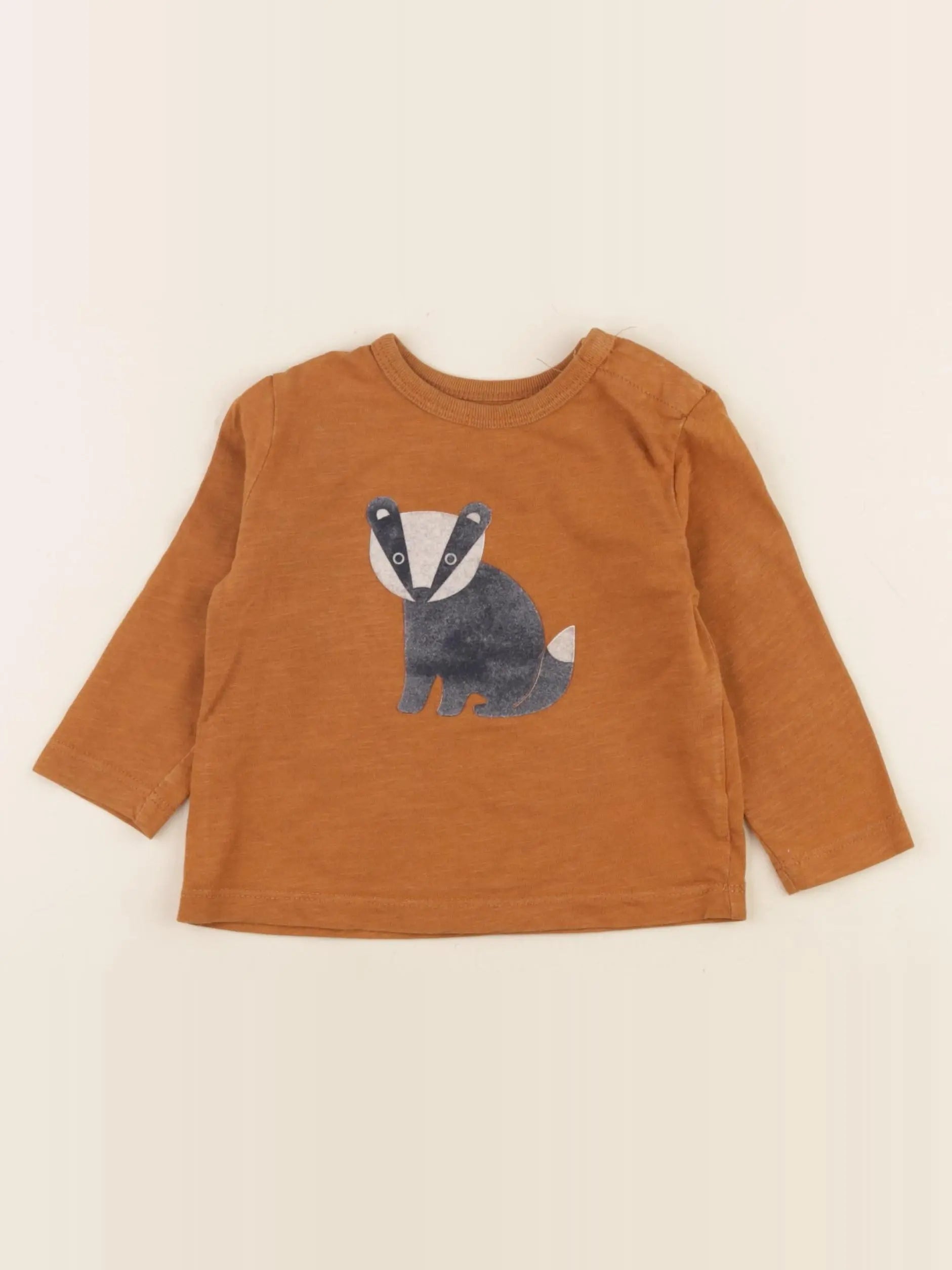 Boutchou - tee-shirt marron - 9 mois