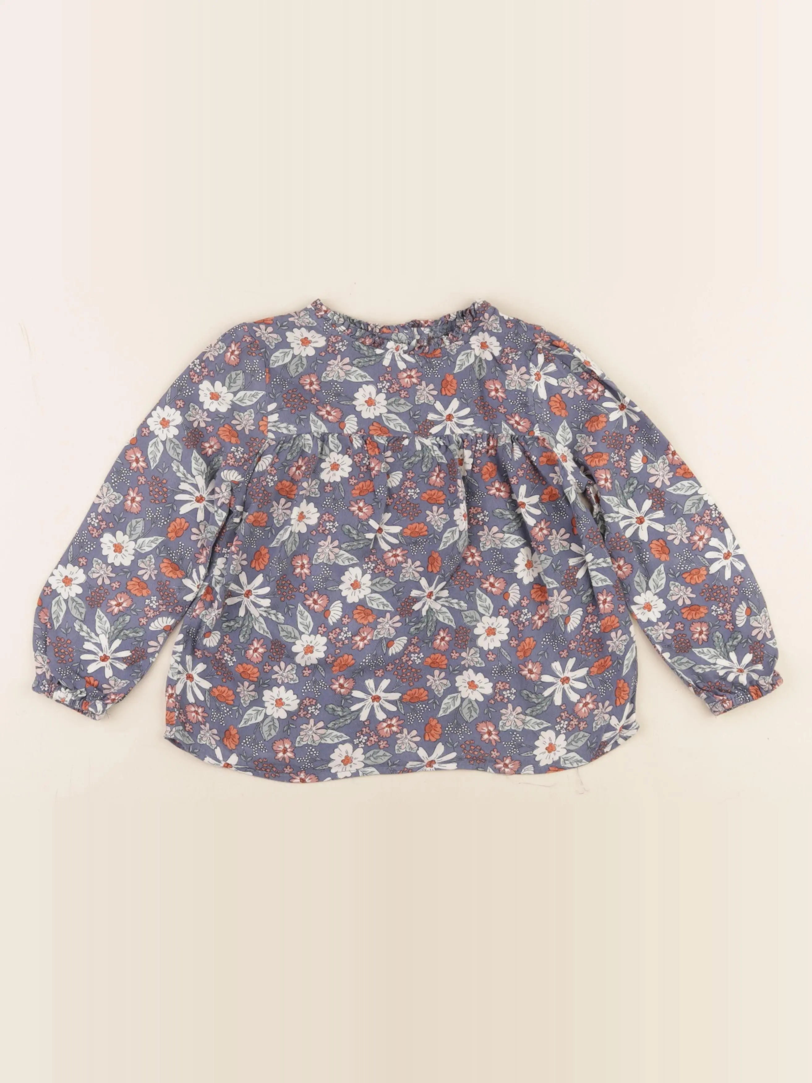 Vertbaudet - blouse bleu - 4 ans