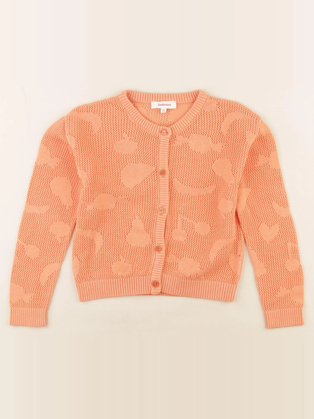 Catimini - gilet orange - 6 ans