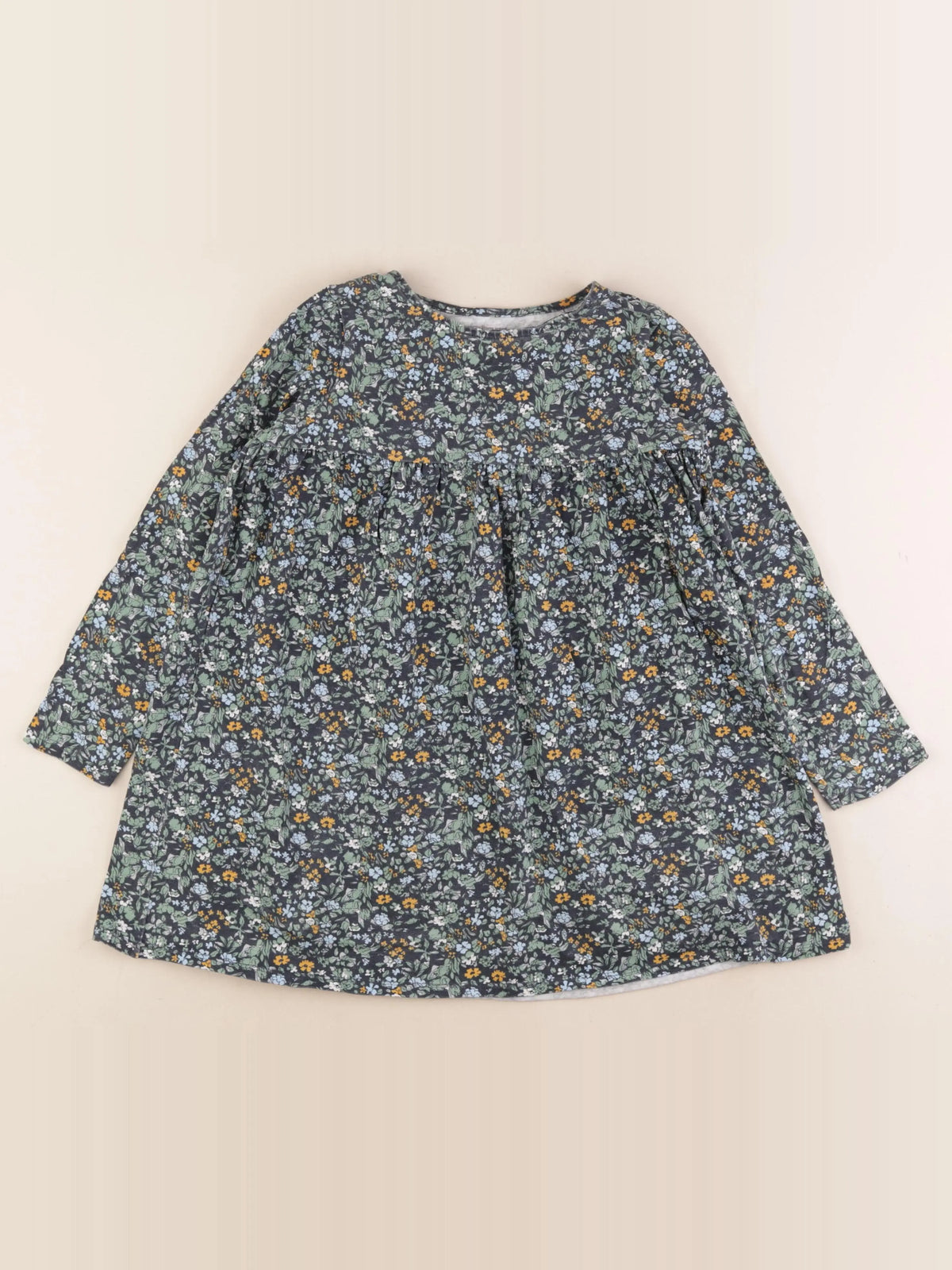 Vertbaudet - robe bleu, vert - 8 ans