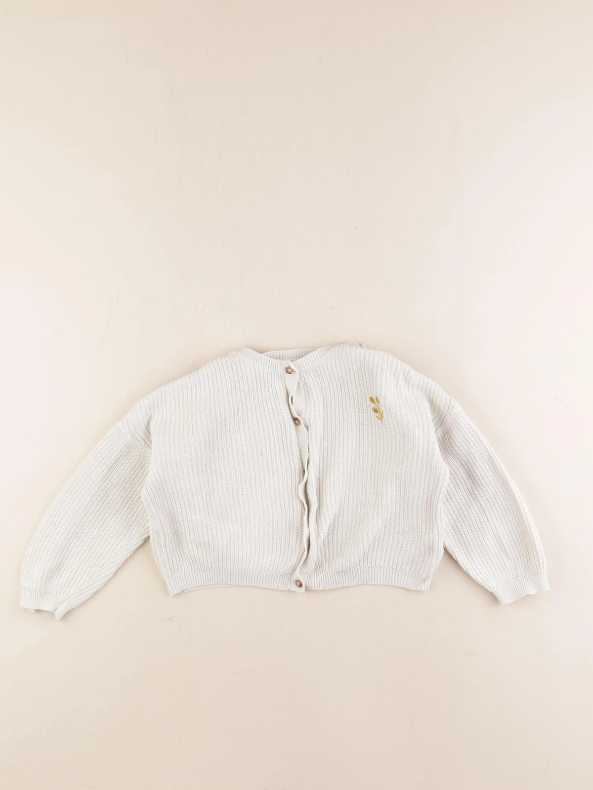 Vertbaudet - gilet blanc - 36 mois