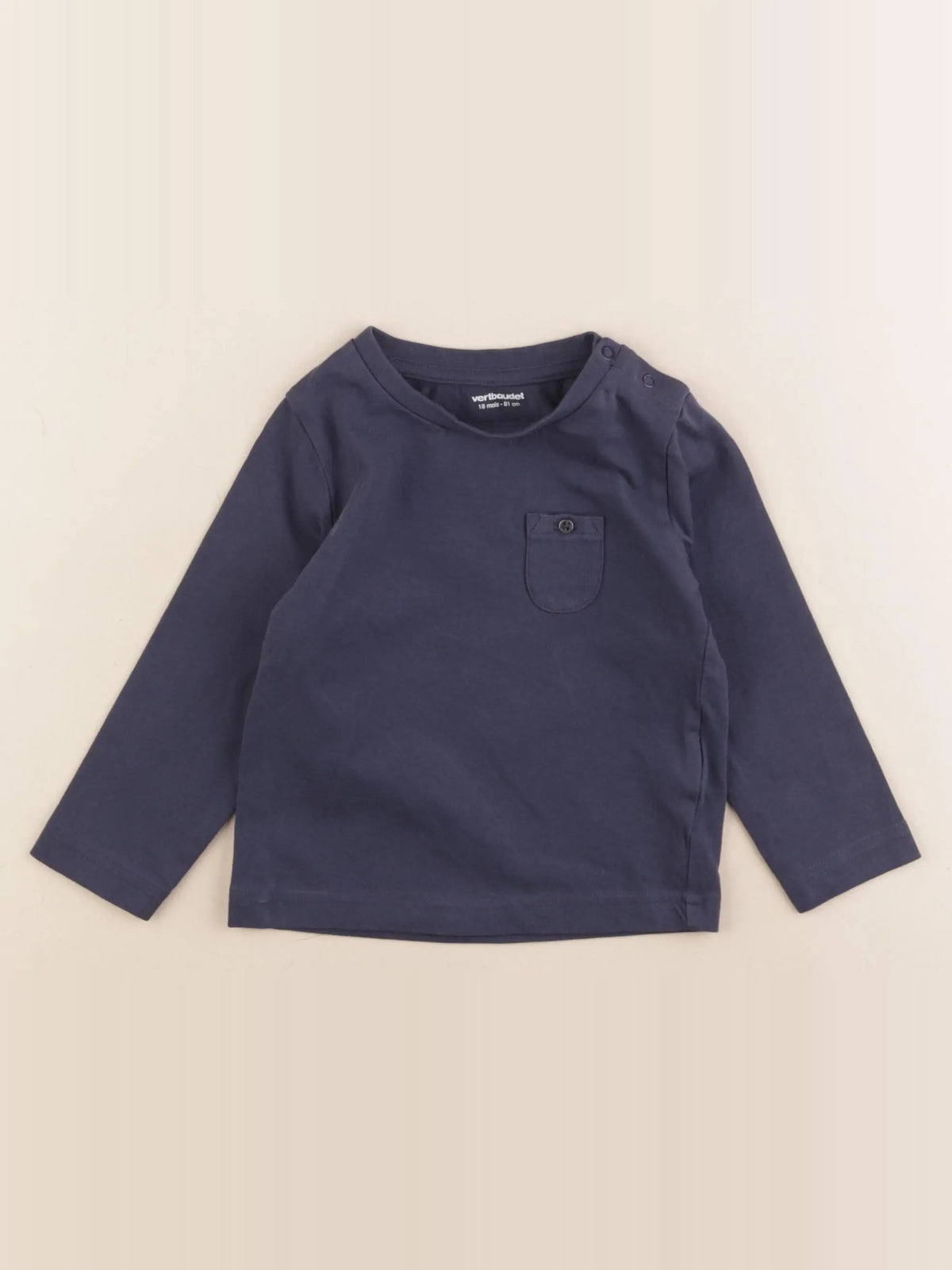 Vertbaudet - tee-shirt bleu - 18 mois