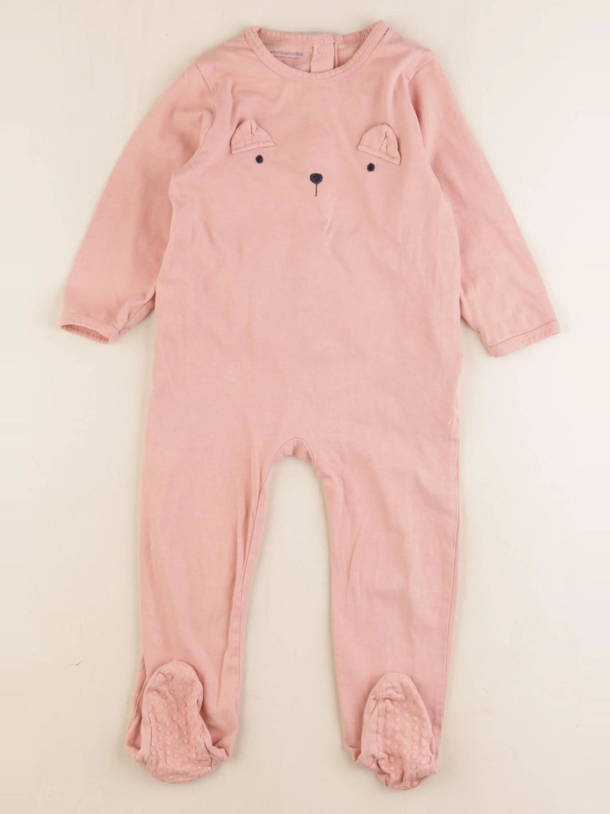 Vertbaudet - pyjama coton rose - 24 mois