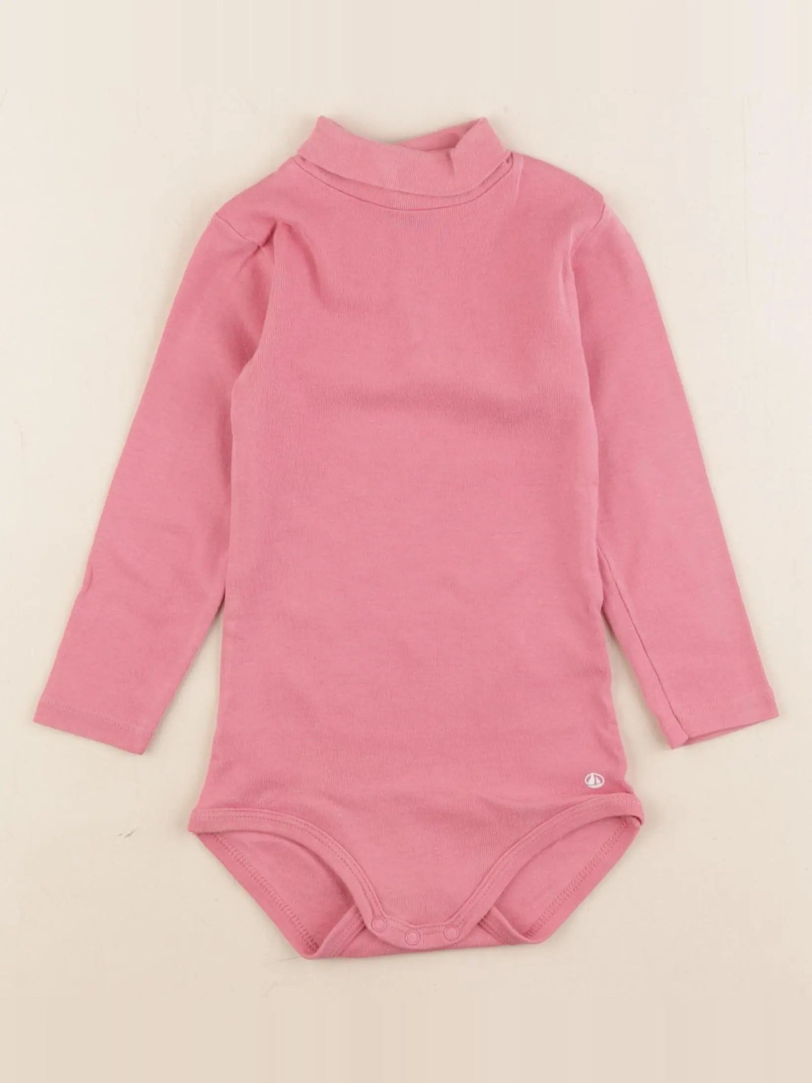 Petit Bateau - body à col rose - 18 mois