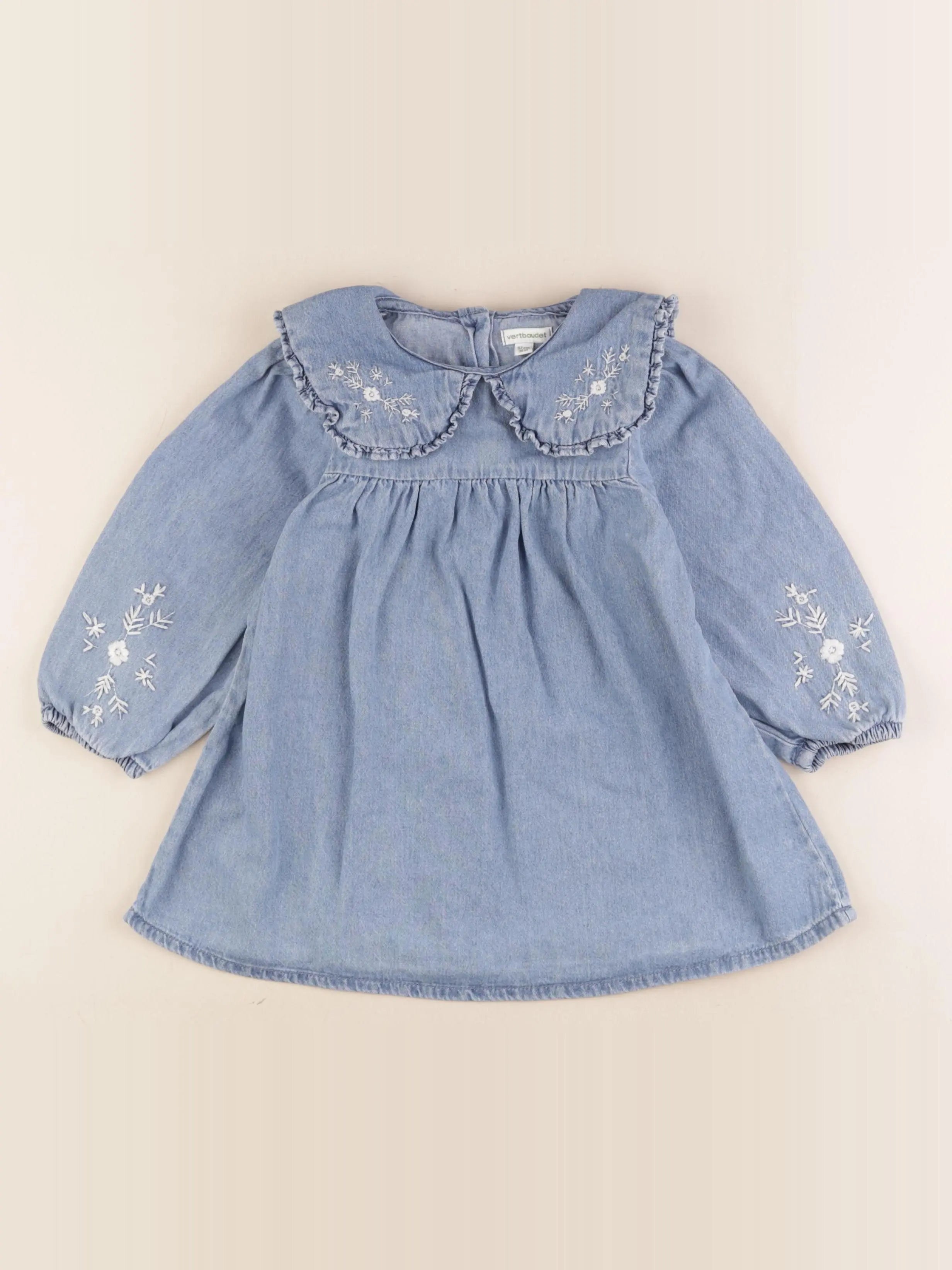Vertbaudet - robe bleu - 36 mois