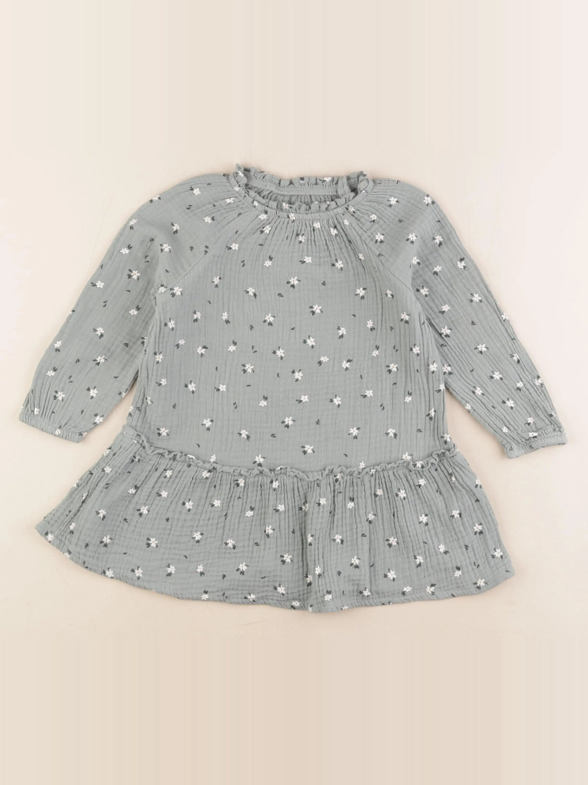 Vertbaudet - robe vert - 3 ans