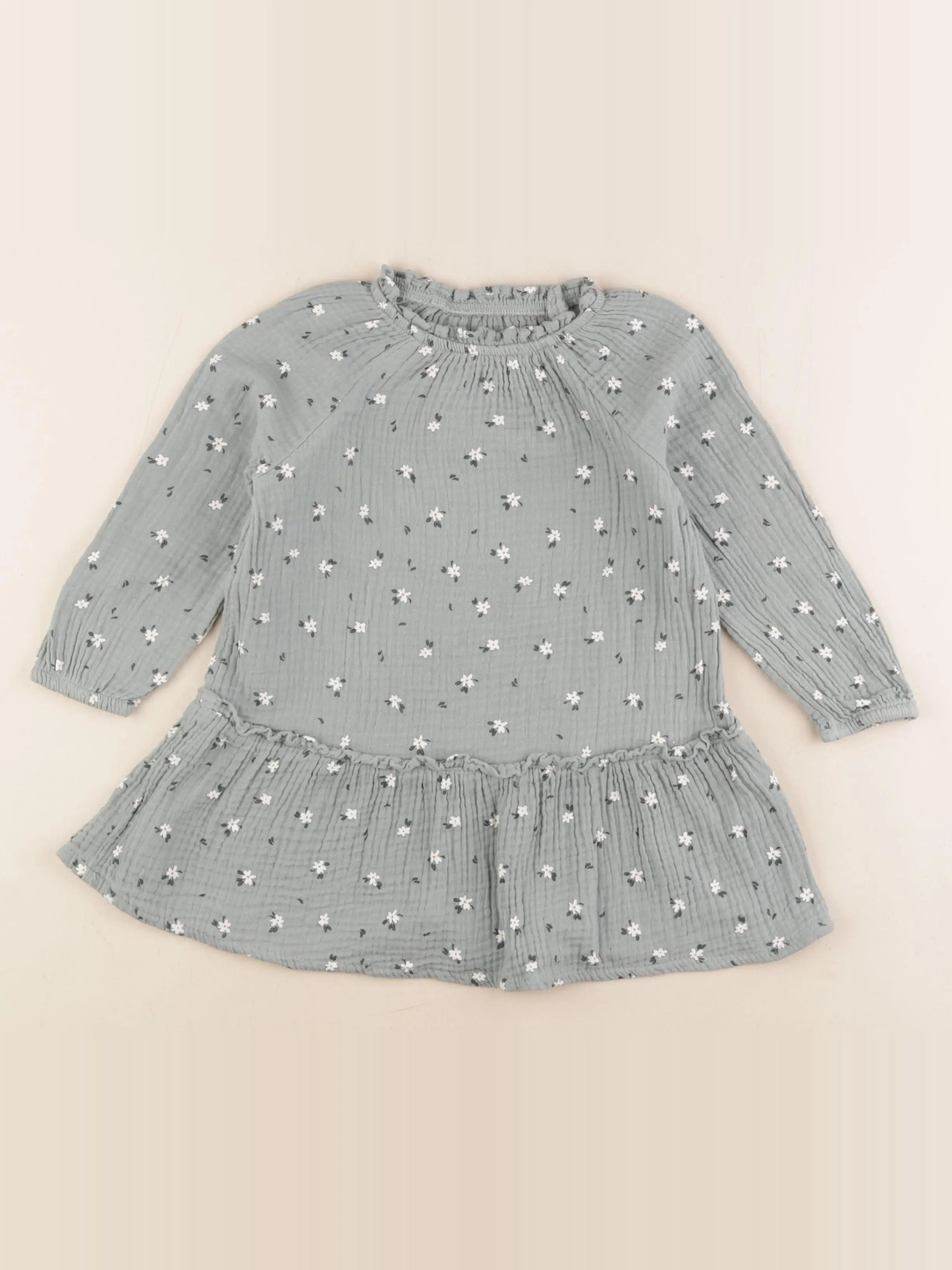 Vertbaudet - robe vert - 3 ans