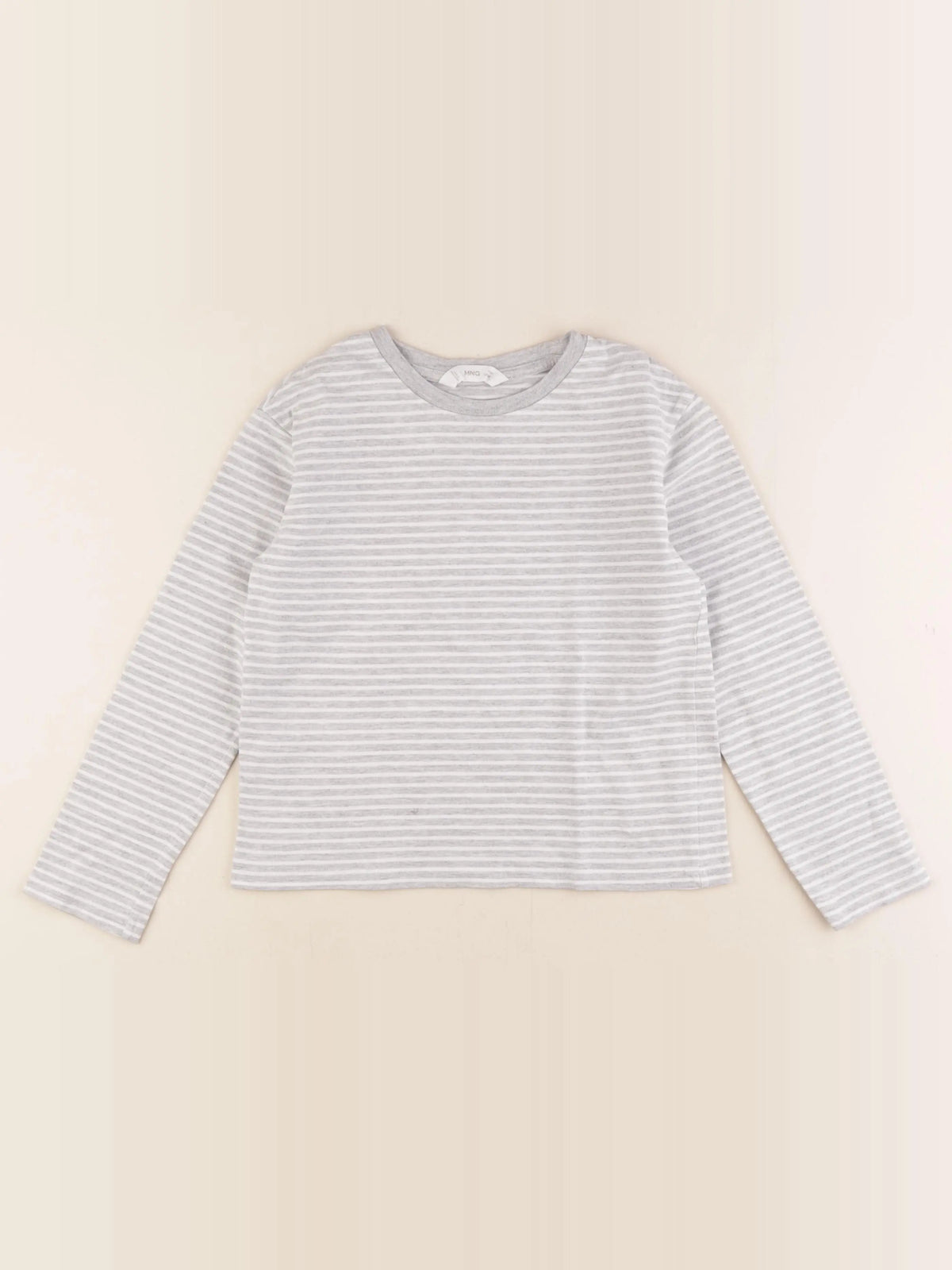 Mango - tee-shirt gris - 7/8 ans