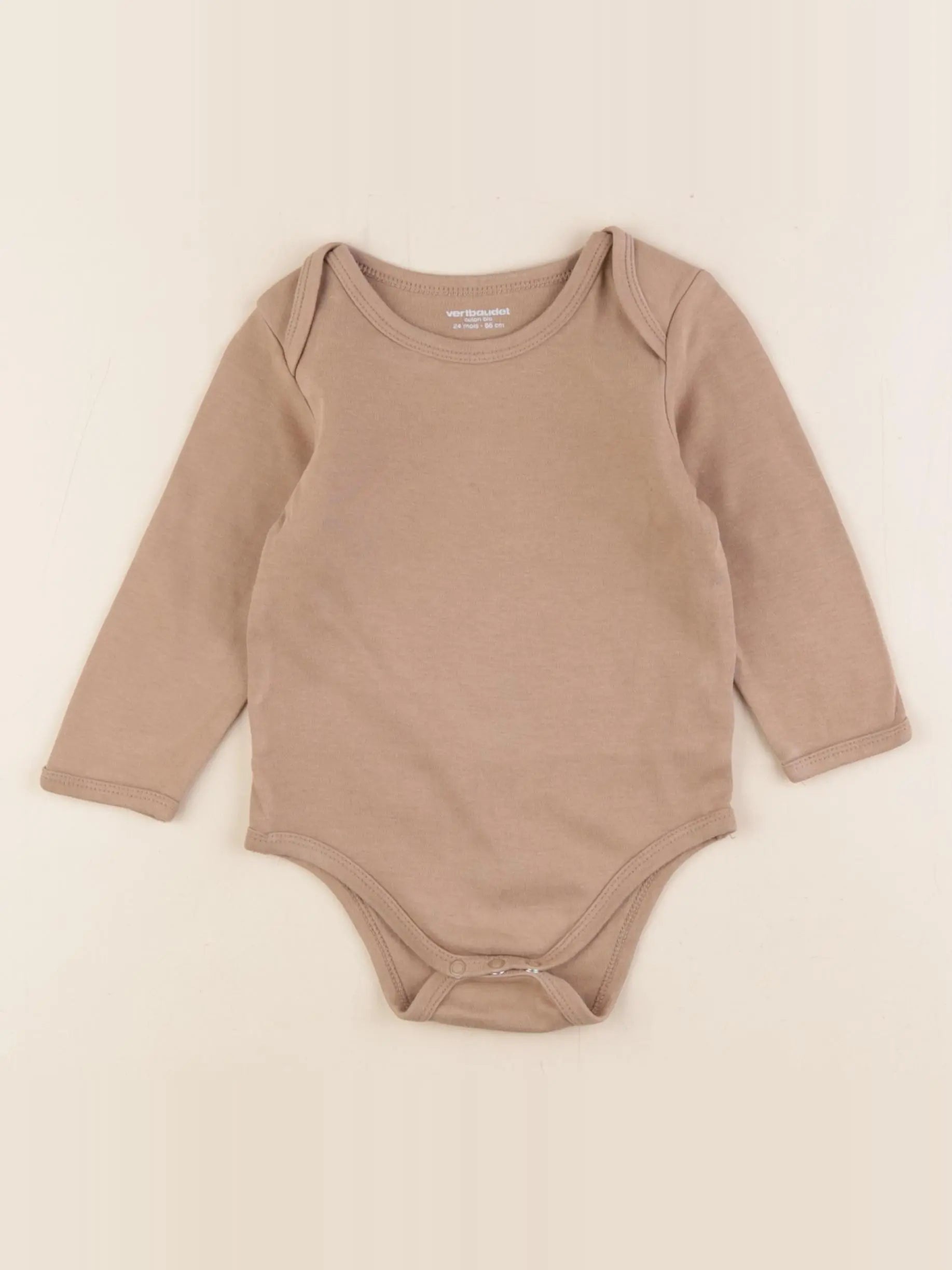 Vertbaudet - body marron - 24 mois