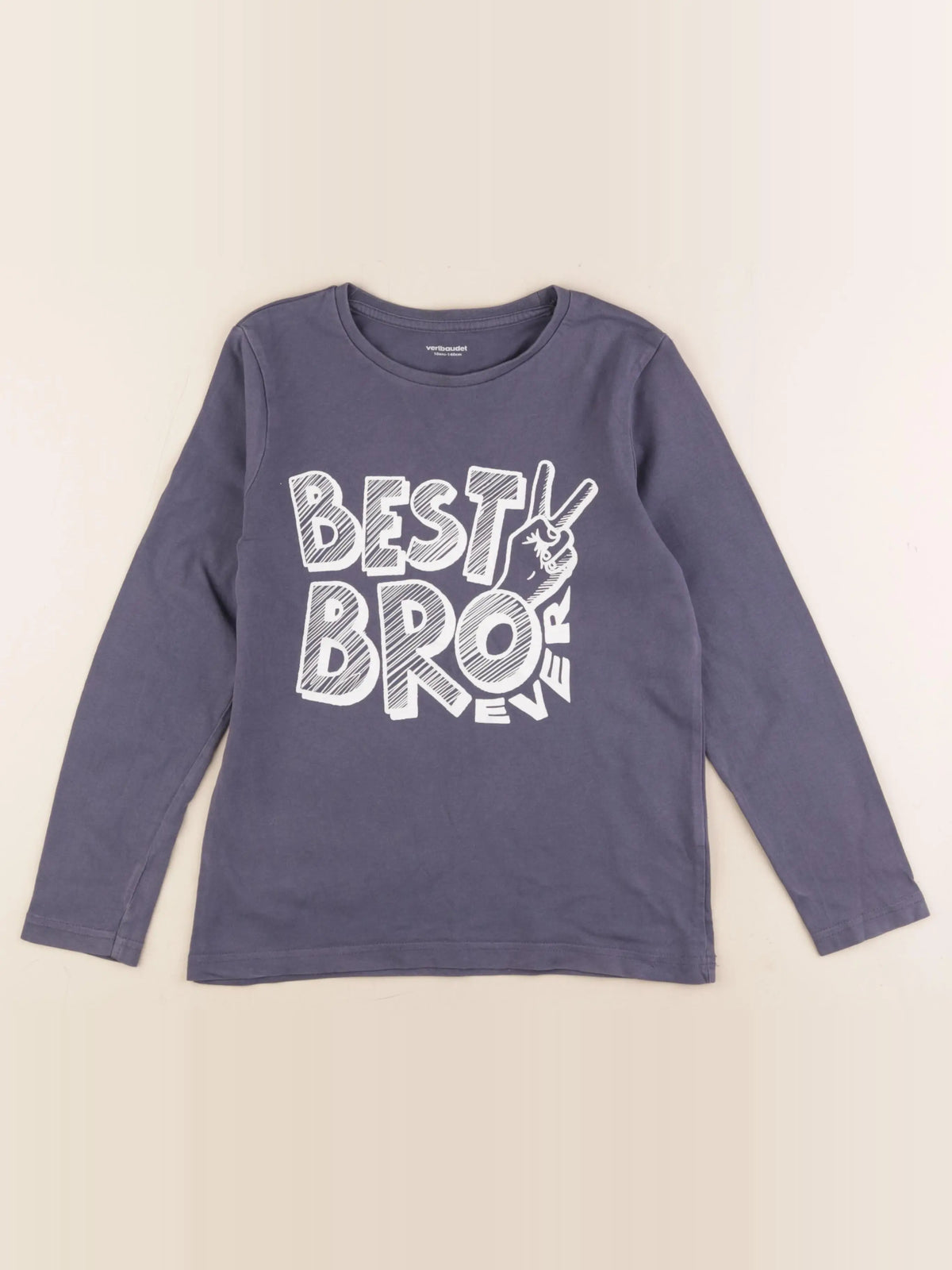 Vertbaudet - tee-shirt bleu - 10 ans