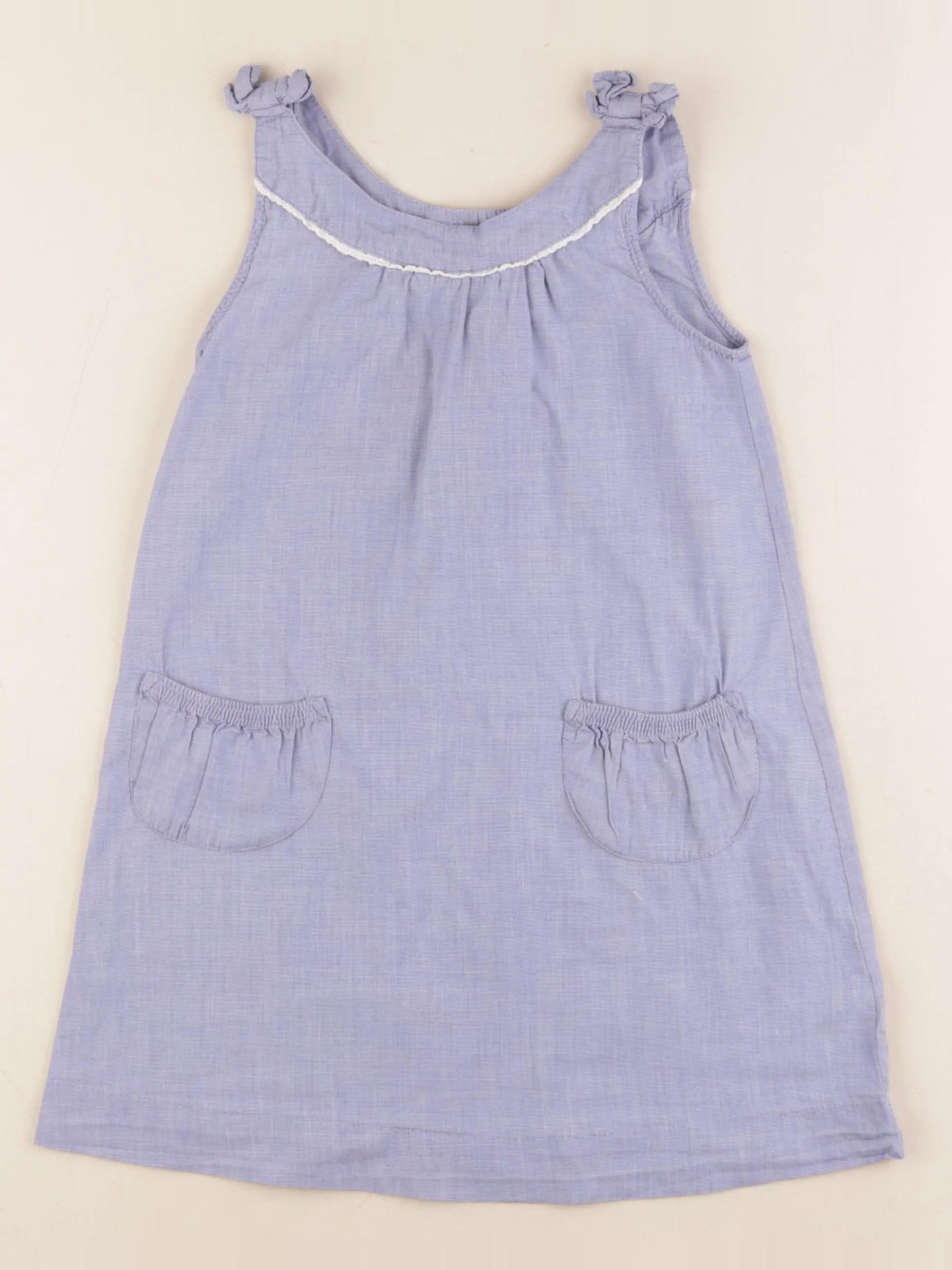 Vertbaudet - chemise de nuit coton bleu - 5 ans