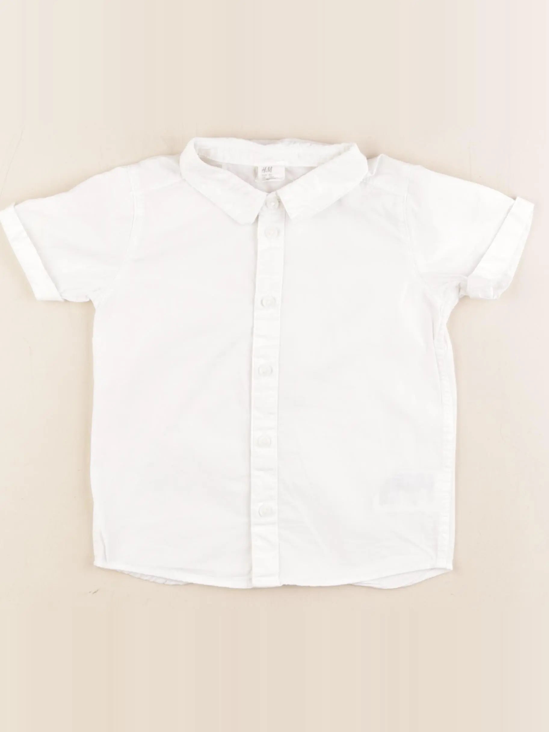 H&M - chemise blanc - 12/18 mois
