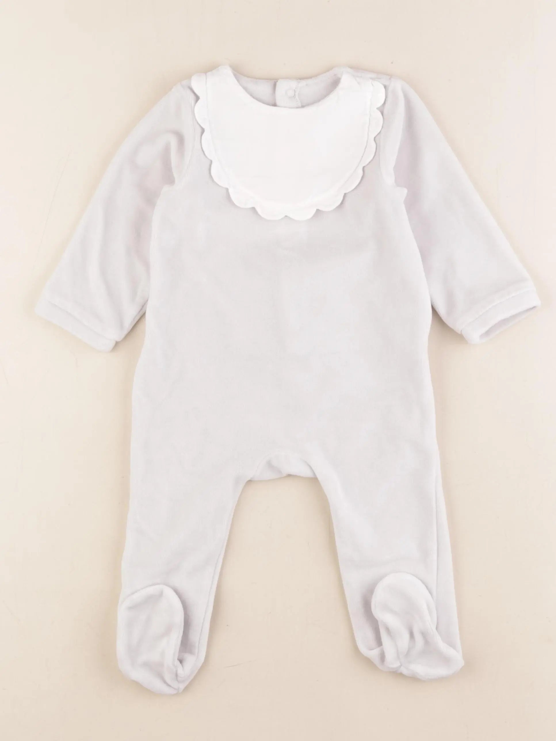 Jacadi - pyjama velours gris - 12 mois