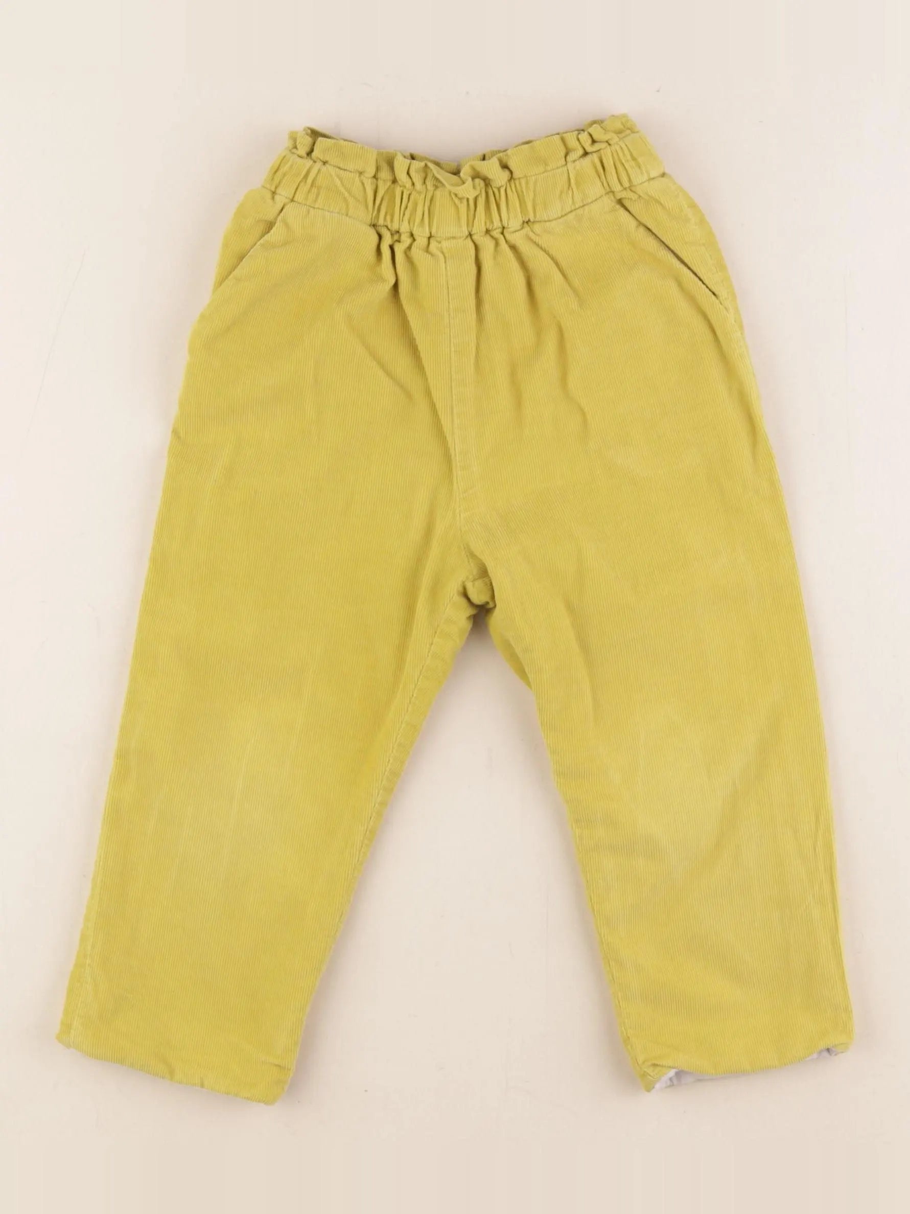 Jacadi - pantalon doublé jaune - 36 mois