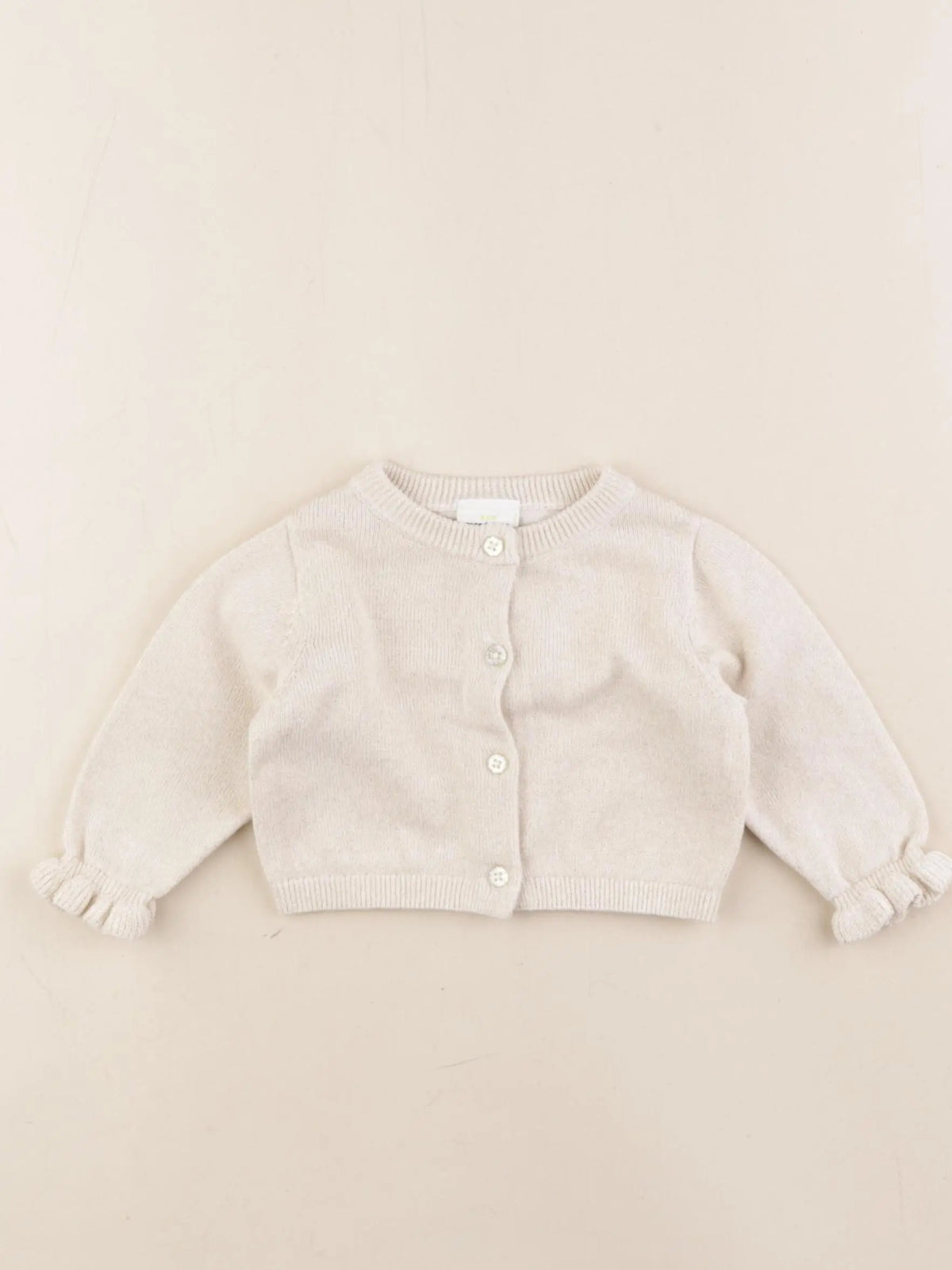 Tape à l'oeil - gilet beige, or - 3 mois