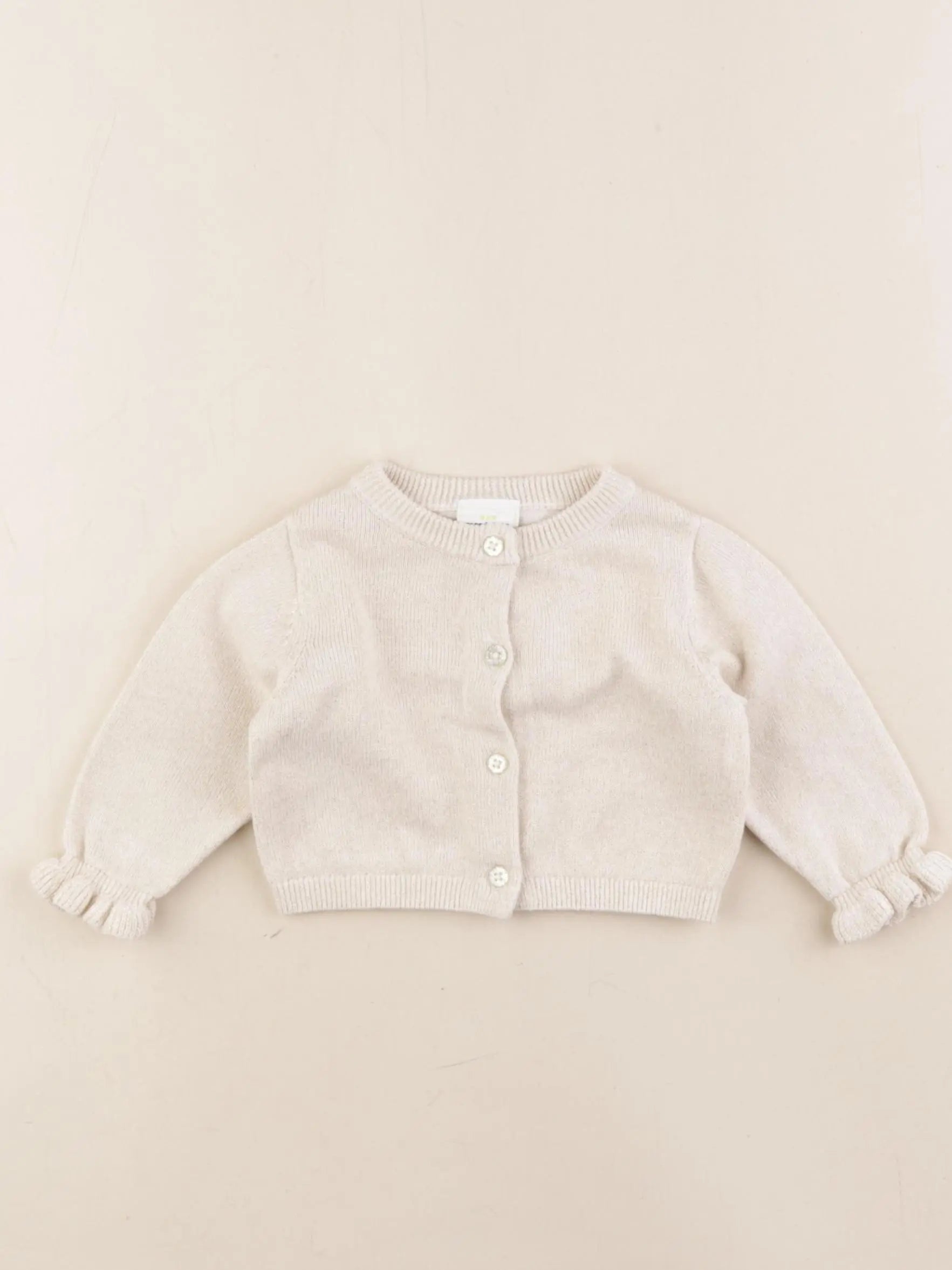 Tape à l'oeil - gilet beige, or - 3 mois
