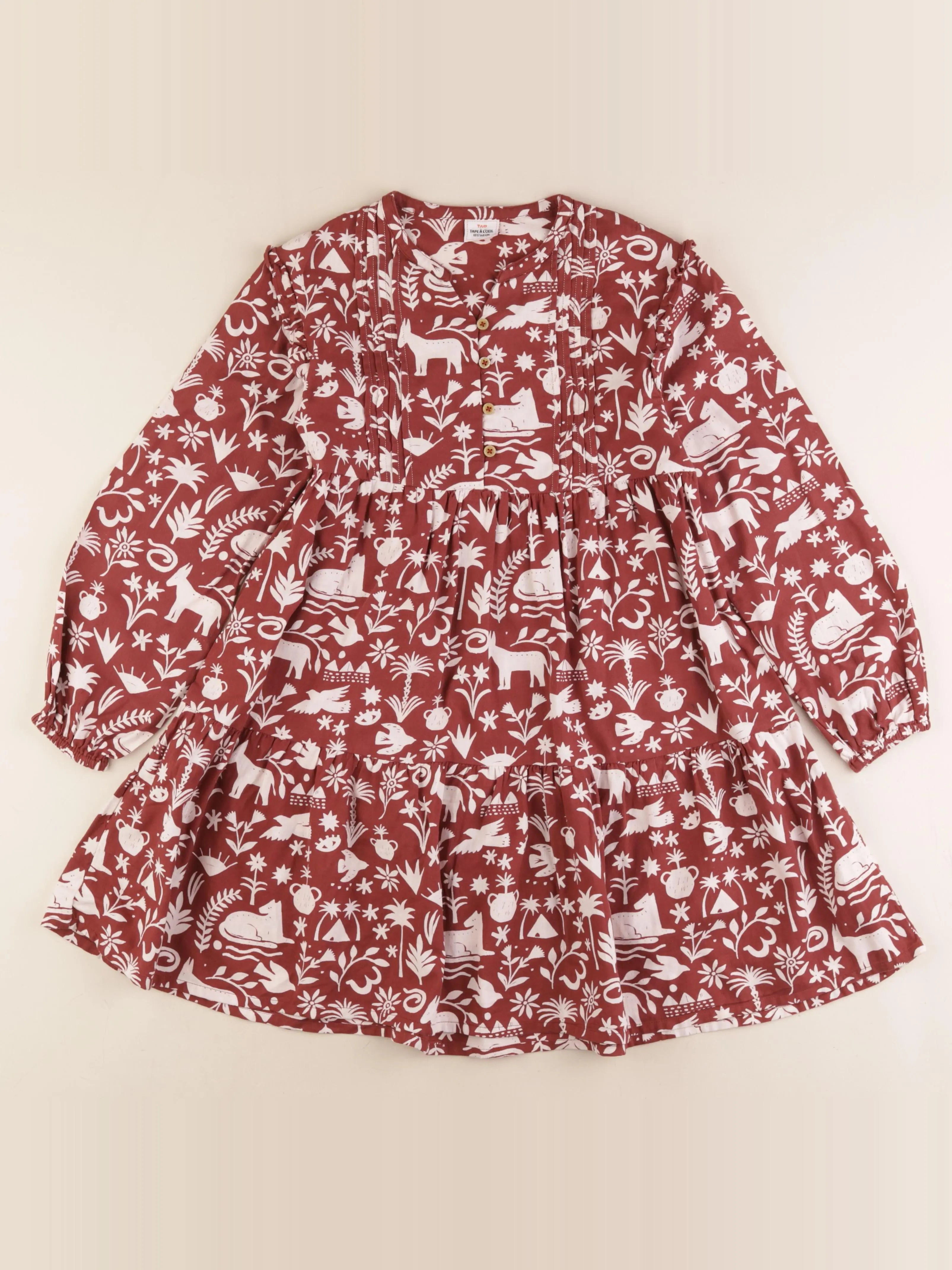 Tape à l'oeil - robe marron - 10 ans