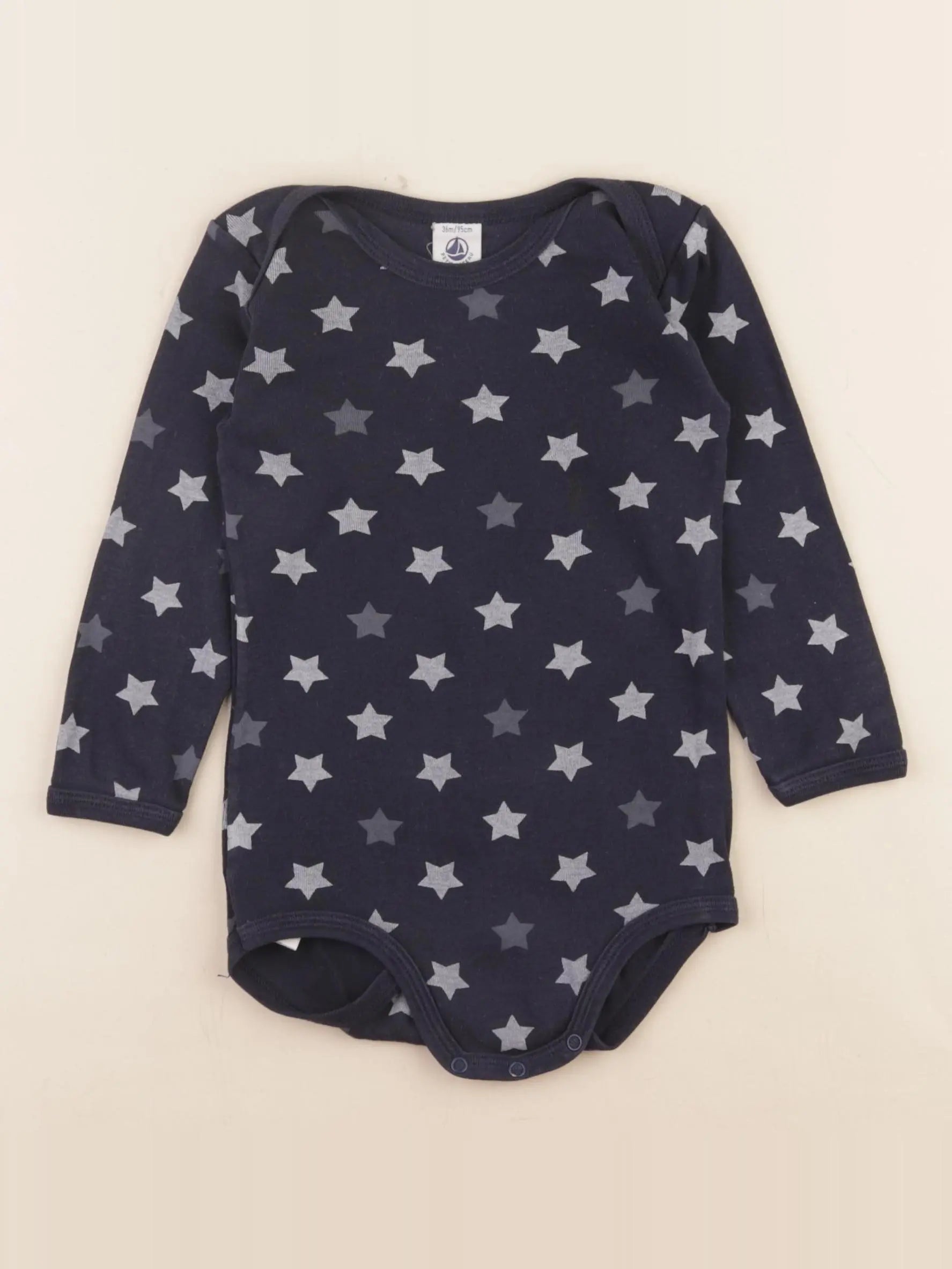 Petit Bateau - body bleu - 36 mois