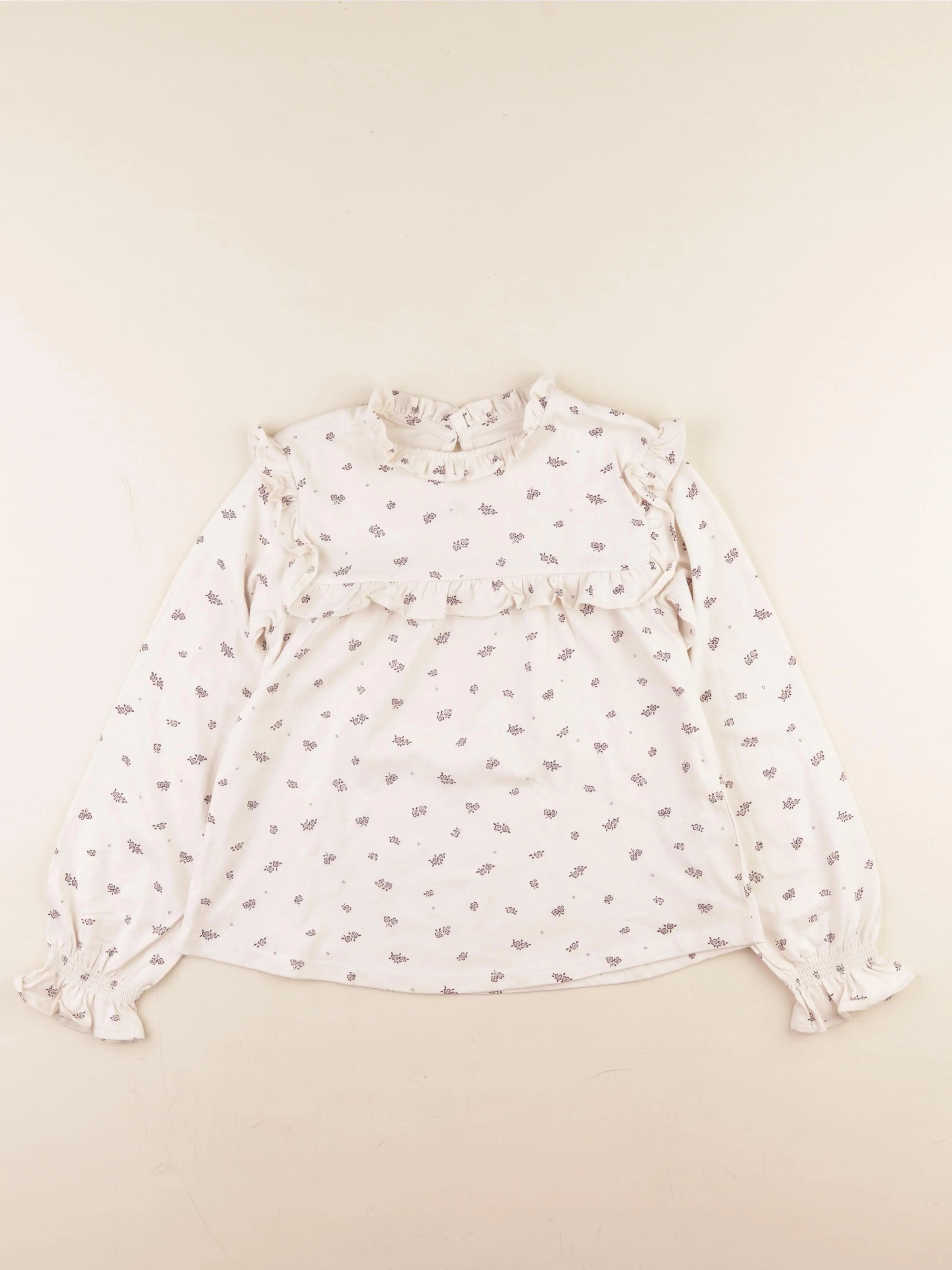 Vertbaudet - tee-shirt beige - 10 ans