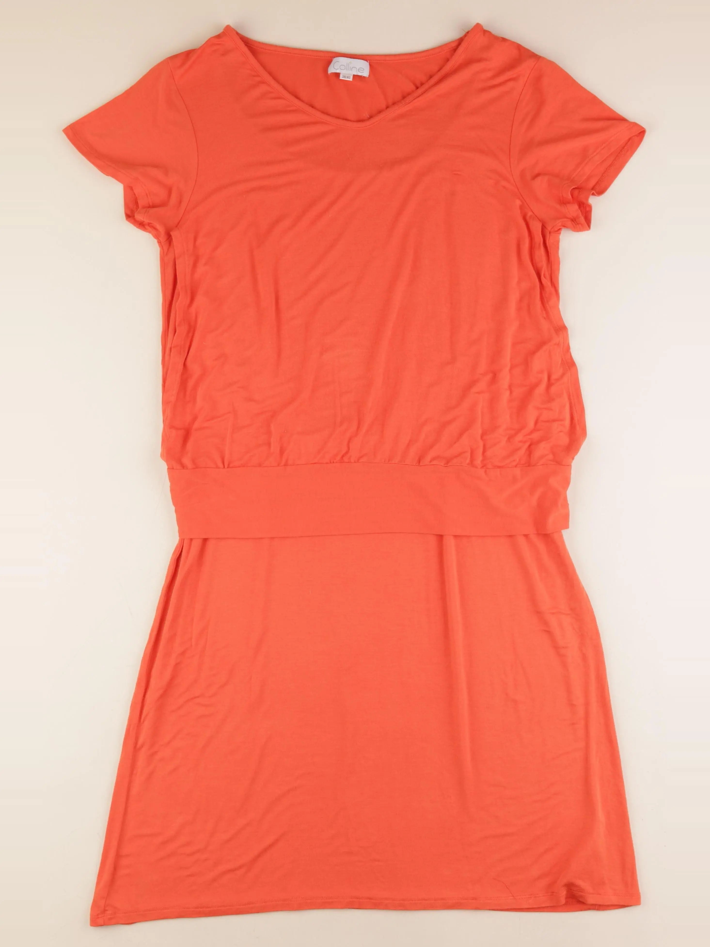 Vertbaudet - robe grossesse, allaitement orange - 38 à 40