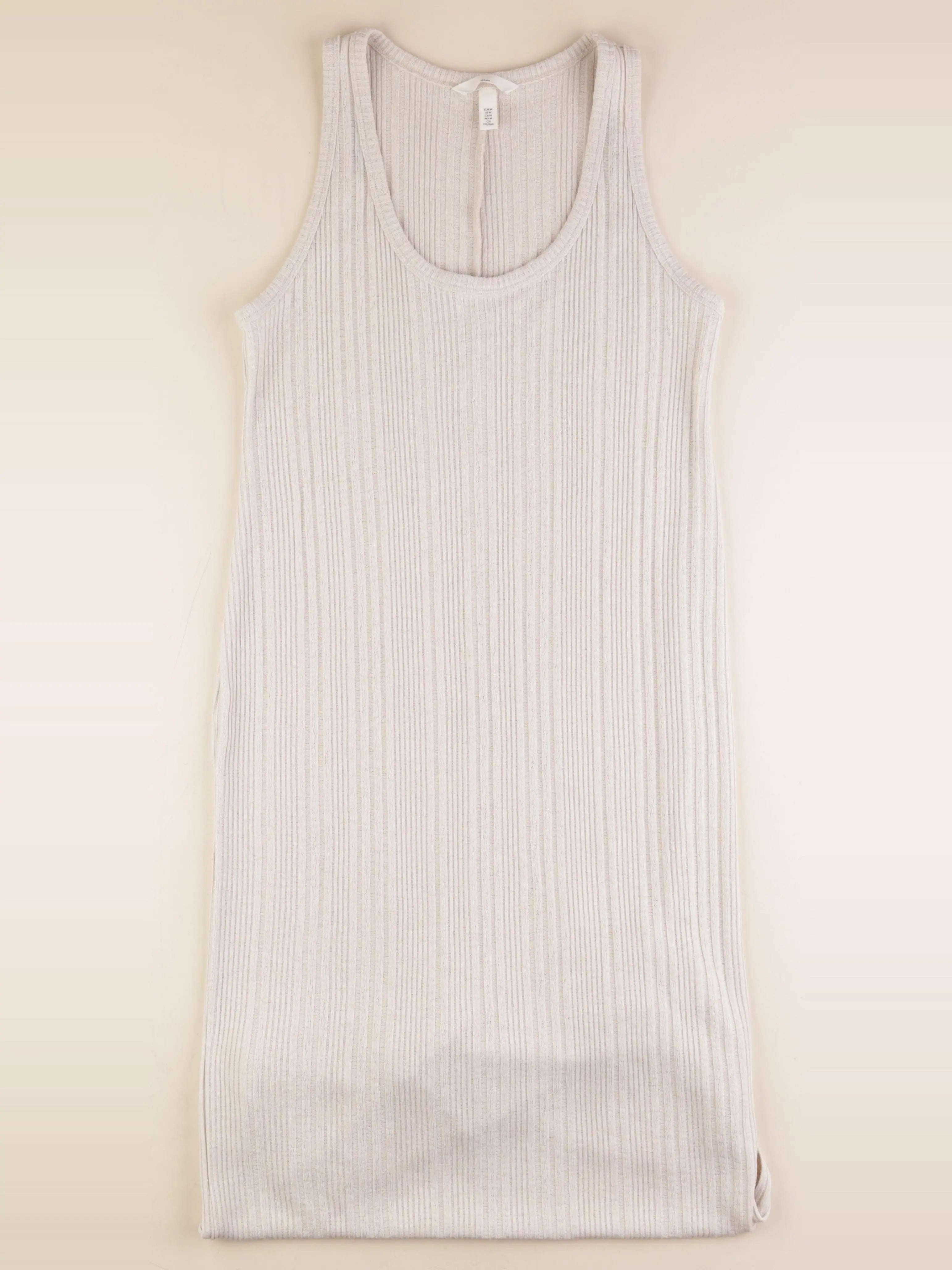 H&M - robe grossesse beige - m
