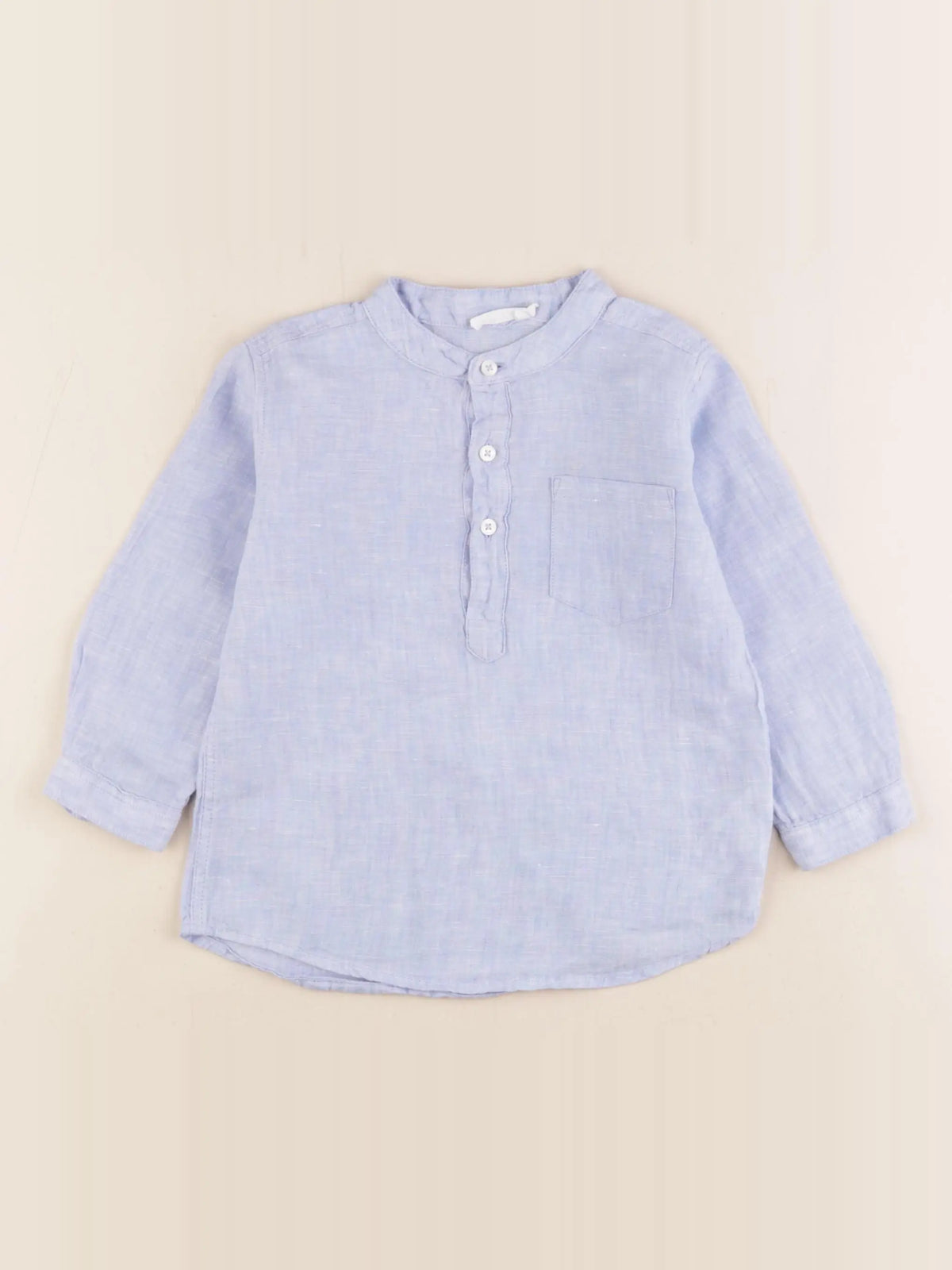 Boutchou - chemise bleu - 24 mois