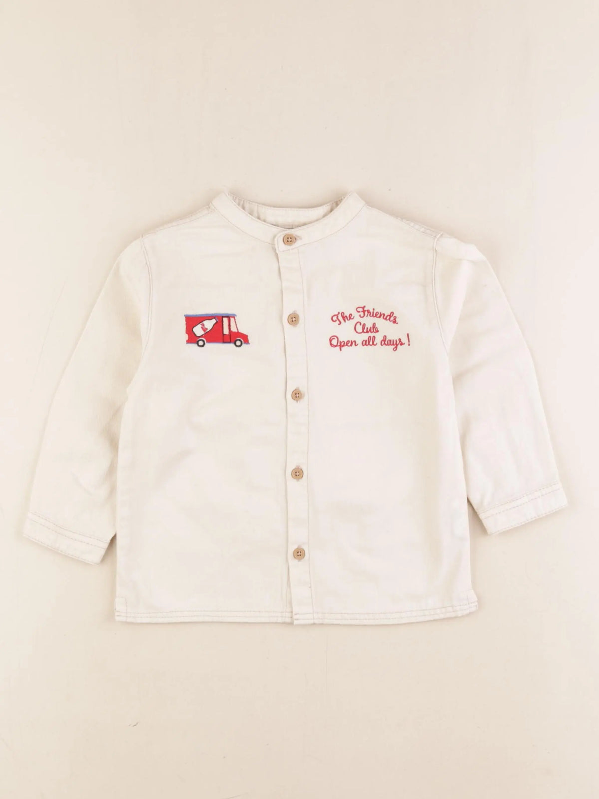 Boutchou - chemise beige - 18 mois