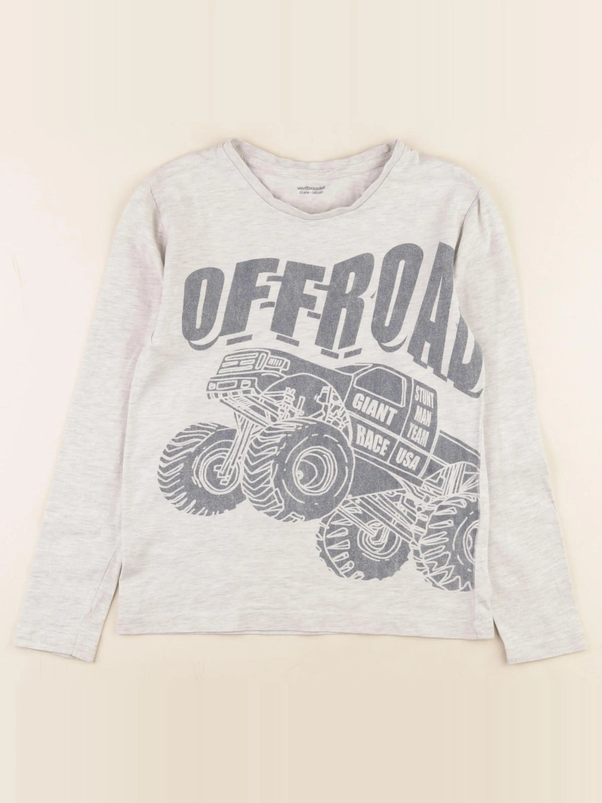 Vertbaudet - tee-shirt gris - 10 ans