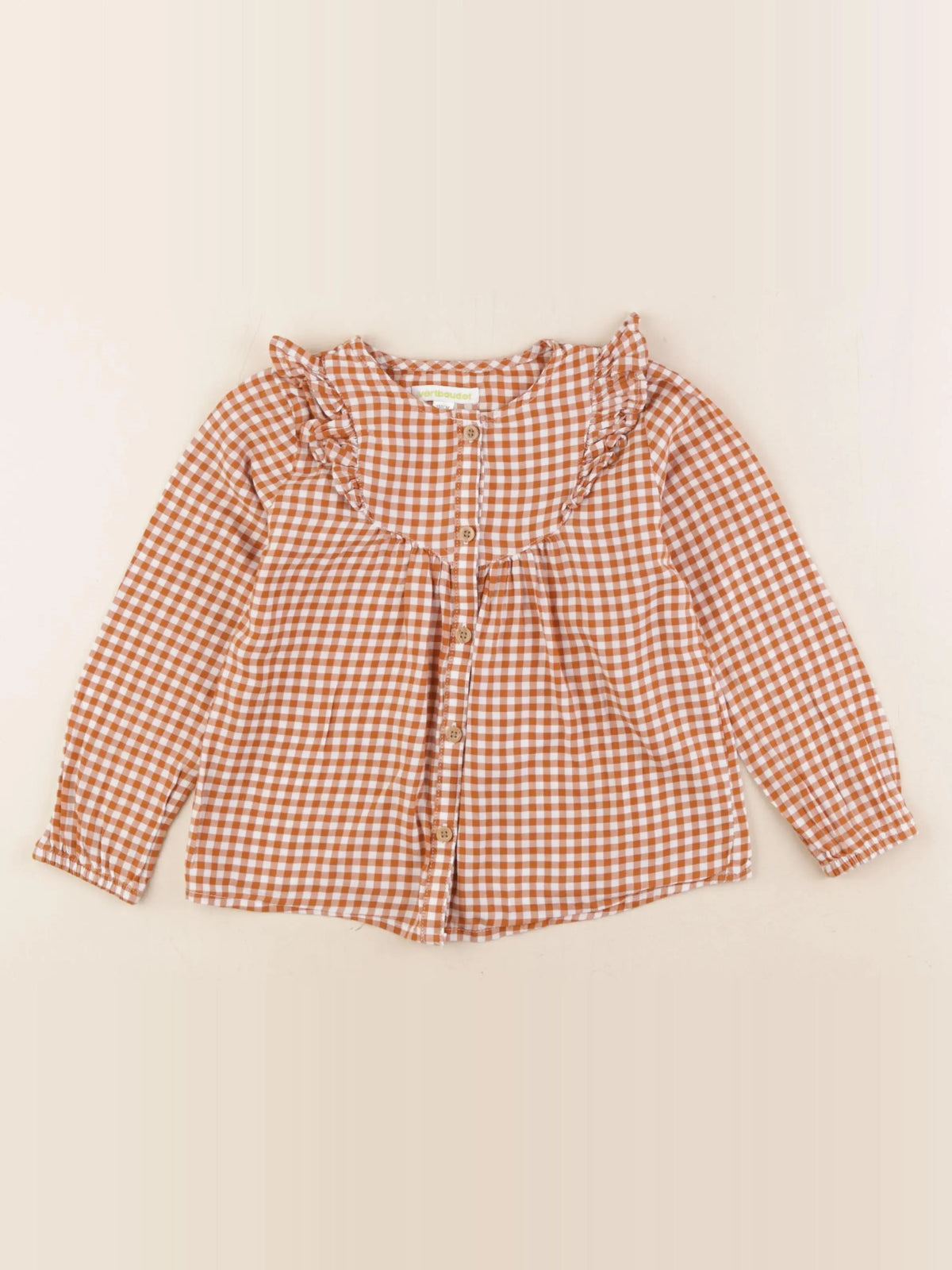 Vertbaudet - blouse marron - 5 ans