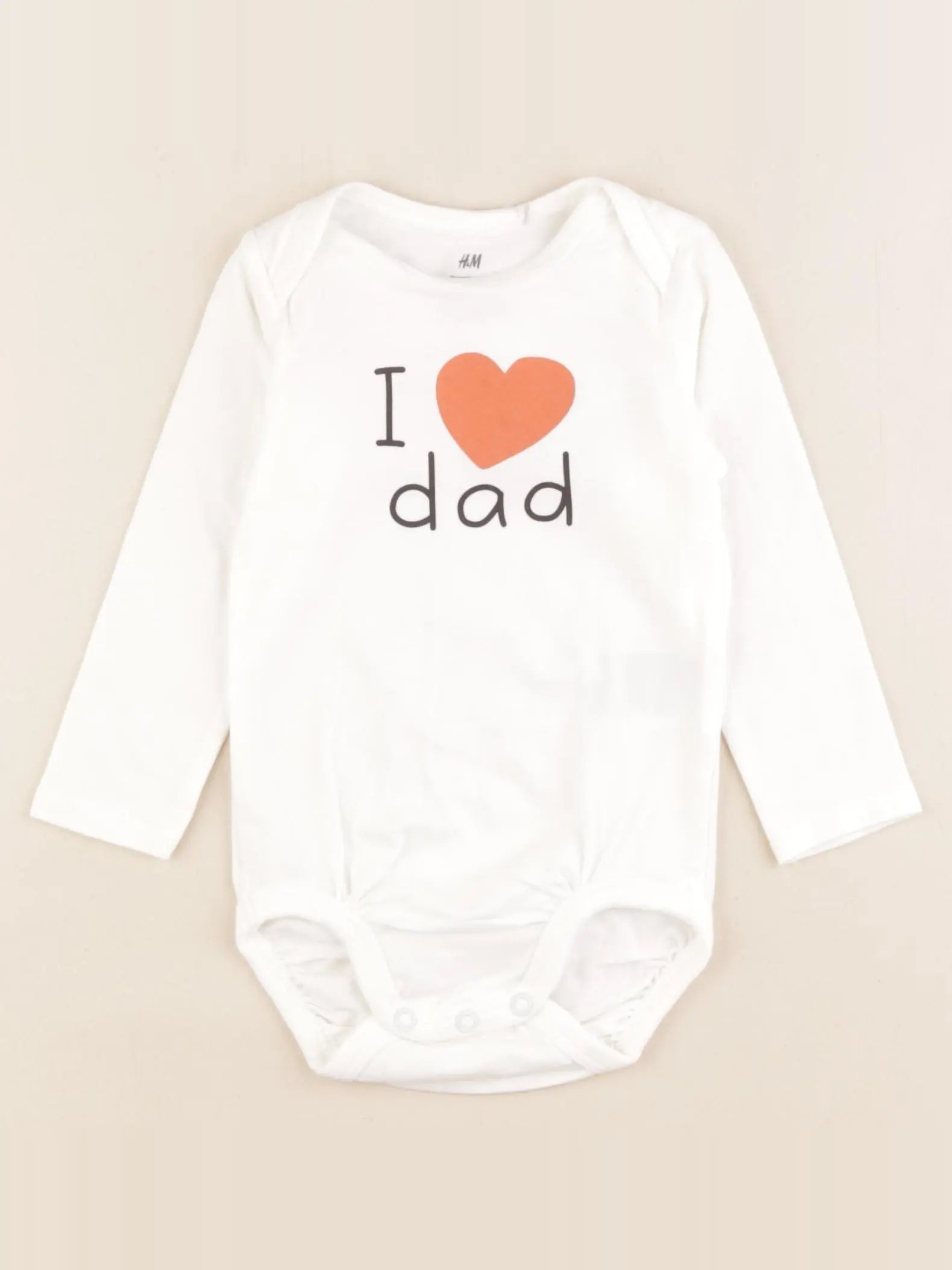H&M - body blanc - 6/9 mois