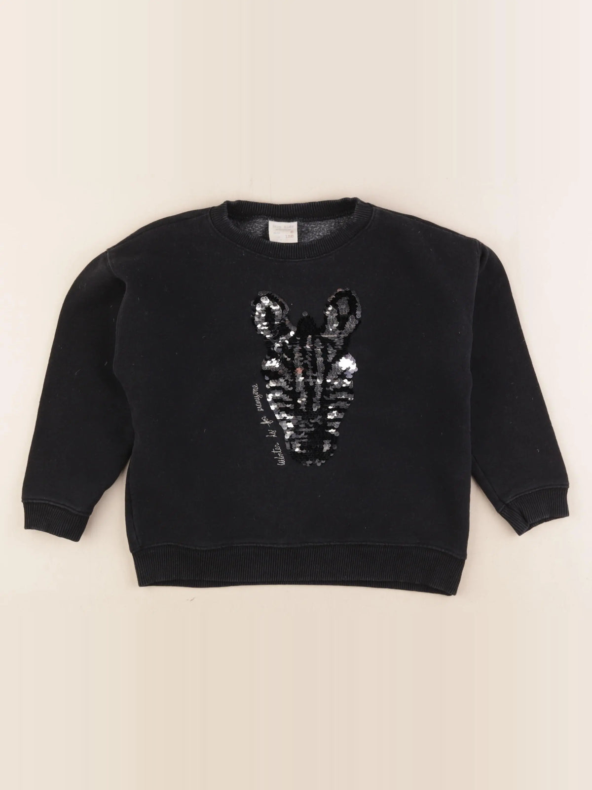 Zara - sweat noir - 8 ans