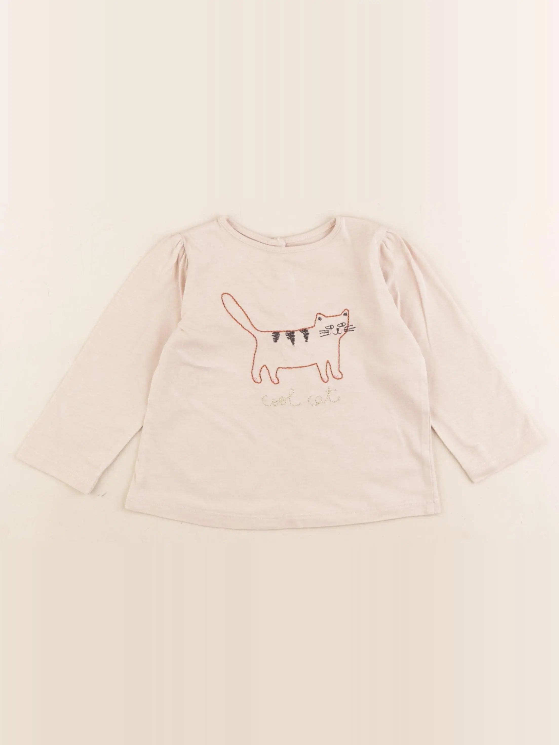 Boutchou - tee-shirt beige - 18 mois