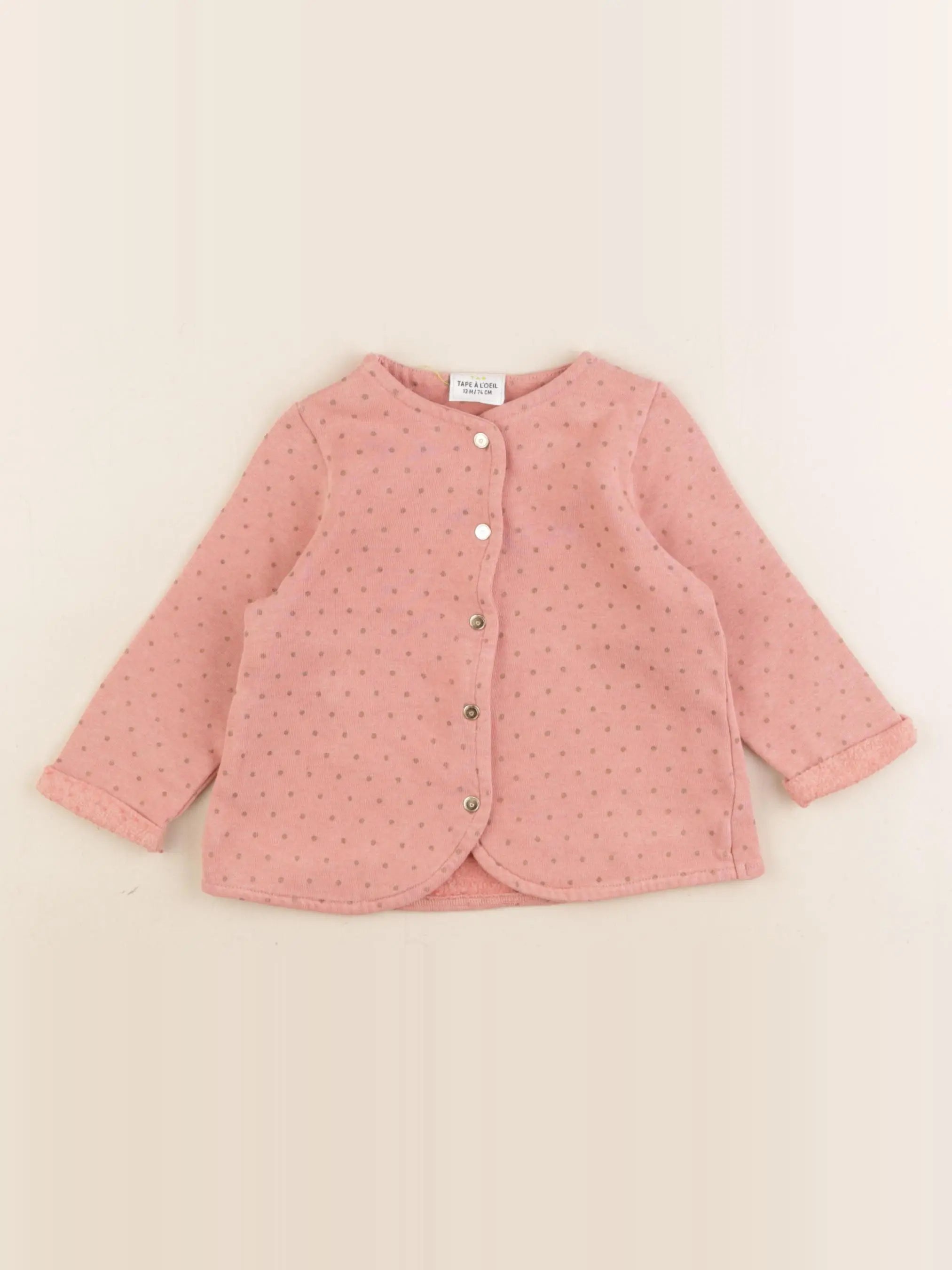 Tape à l'oeil - sweat rose - 12 mois