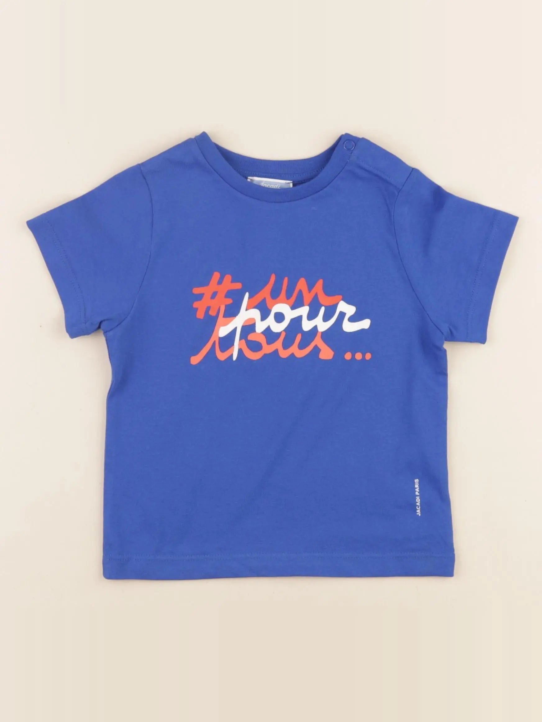 Jacadi - tee-shirt bleu - 12 mois