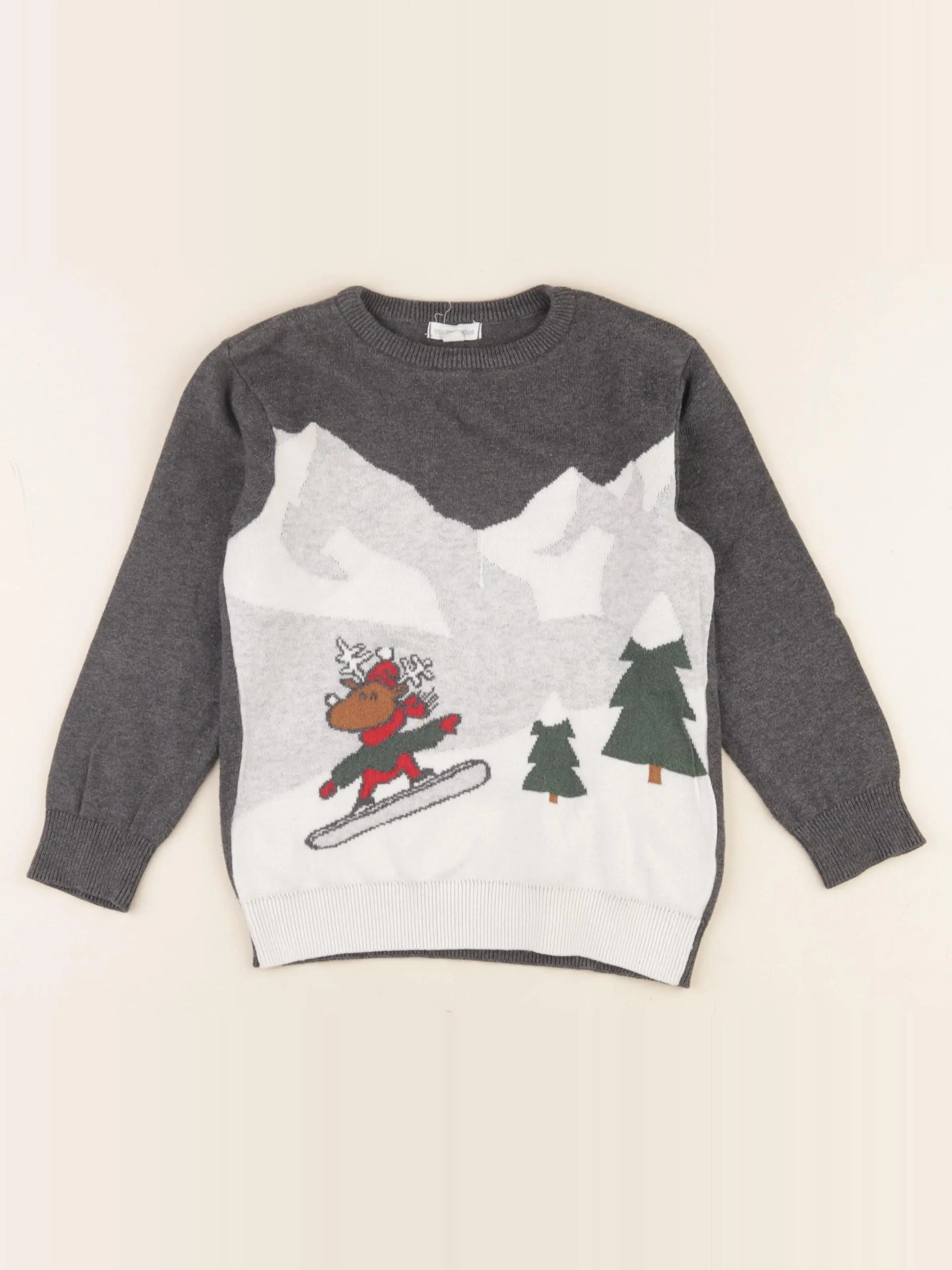 Vertbaudet - pull gris - 5 ans