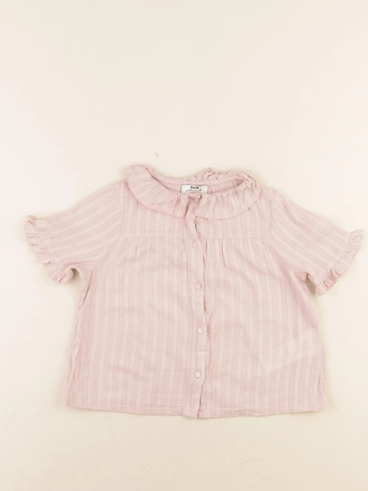 Cyrillus - blouse rose - 6 ans