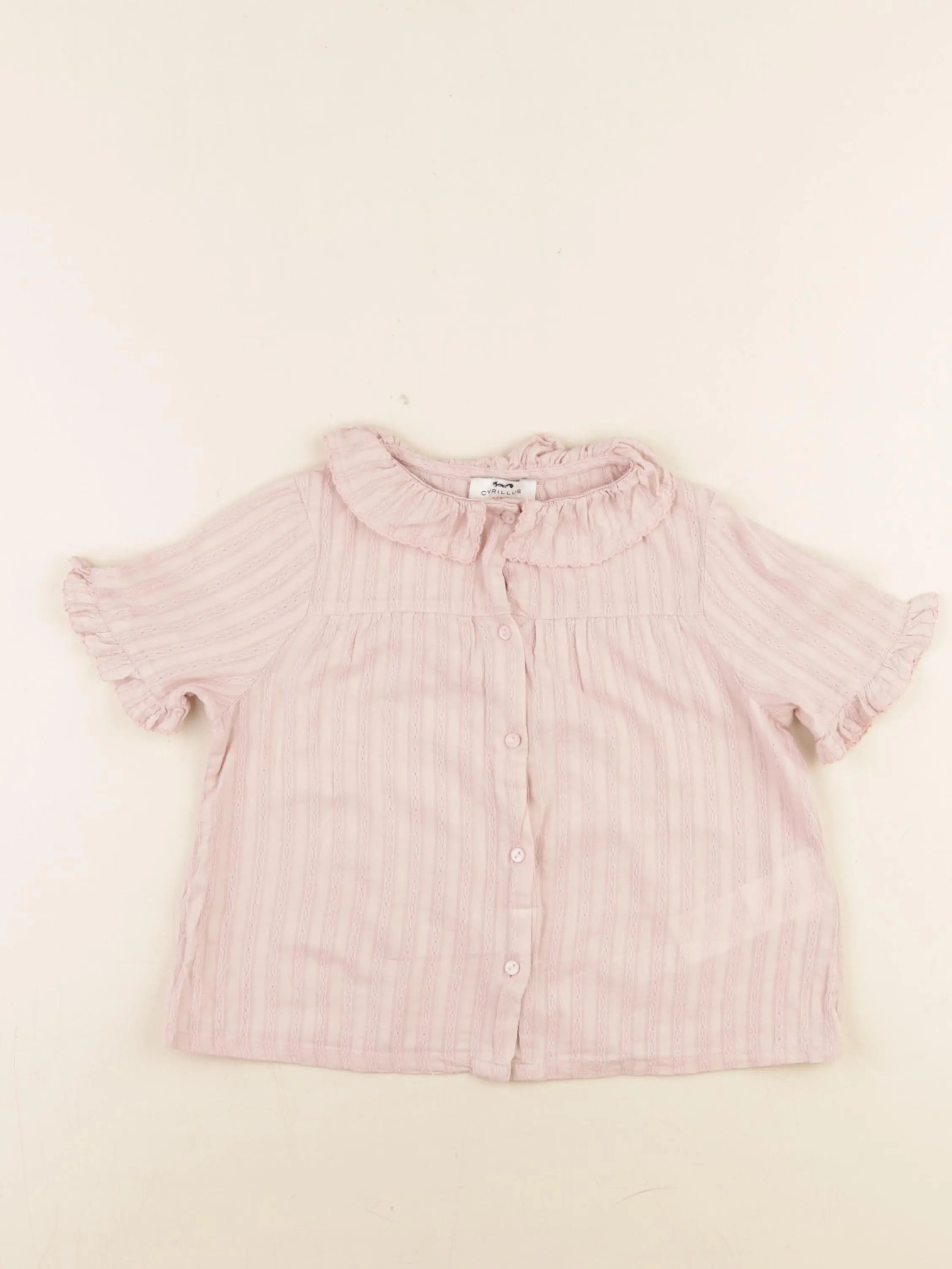 Cyrillus - blouse rose - 6 ans
