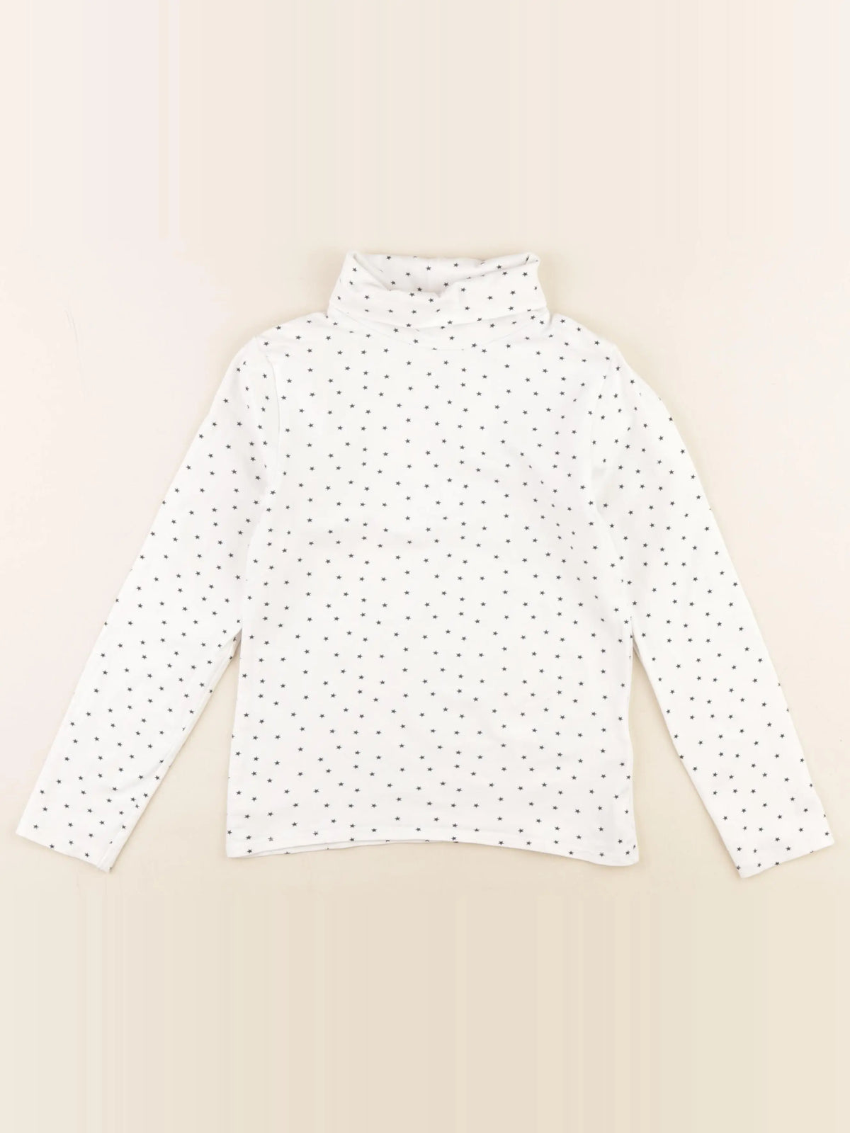 Vertbaudet - sous-pull blanc, bleu - 8 ans