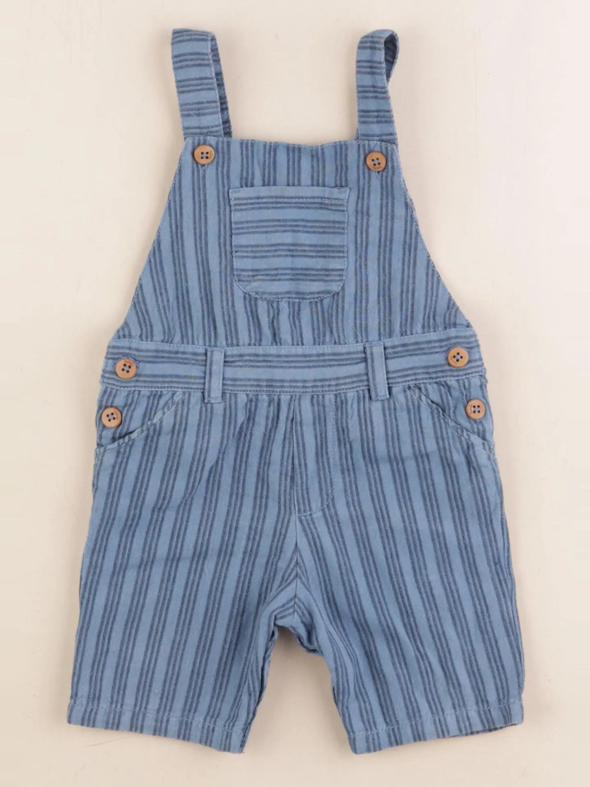 Natalys - salopette bleu - 9 mois