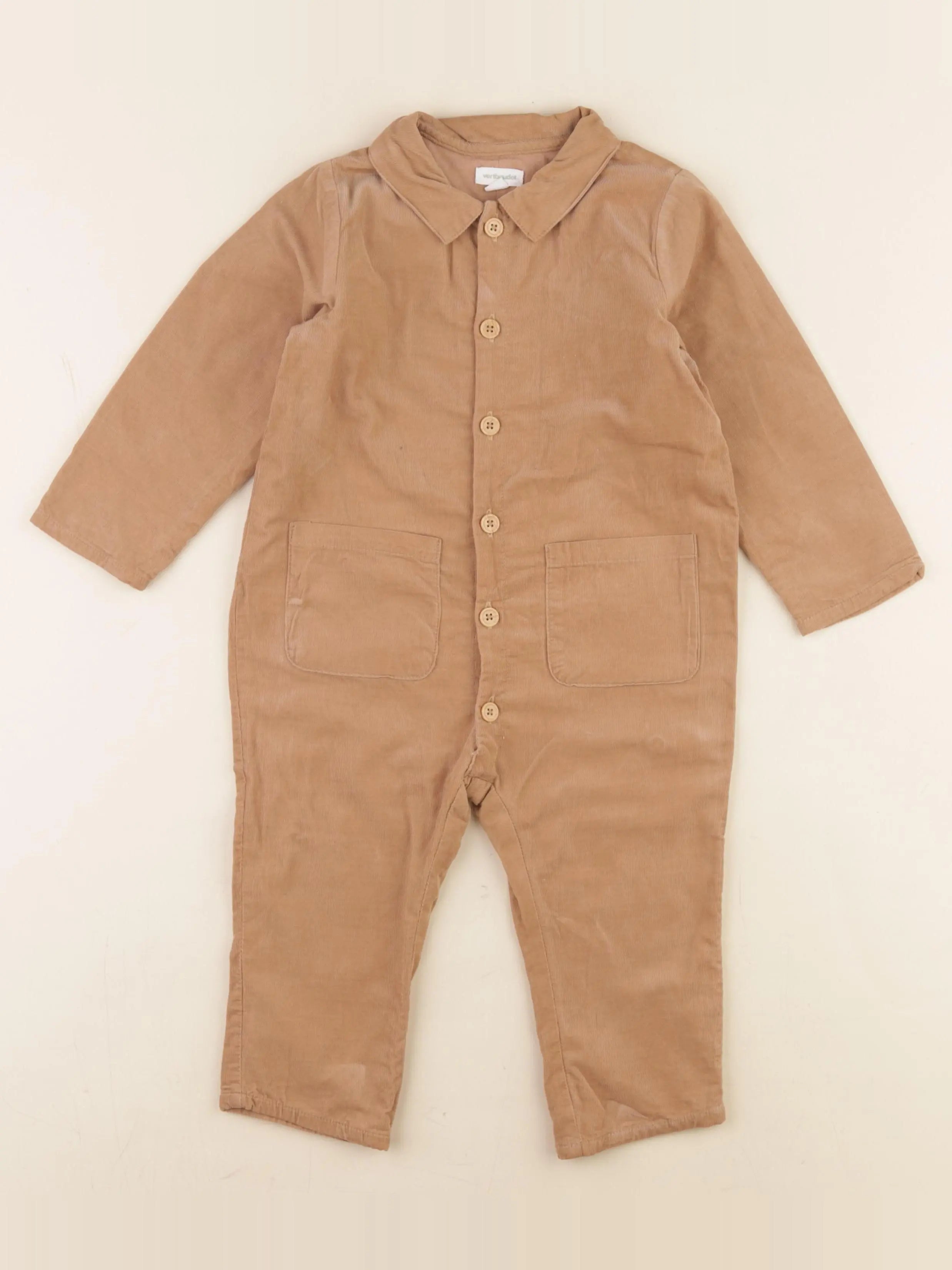 Vertbaudet - combinaison marron - 24 mois