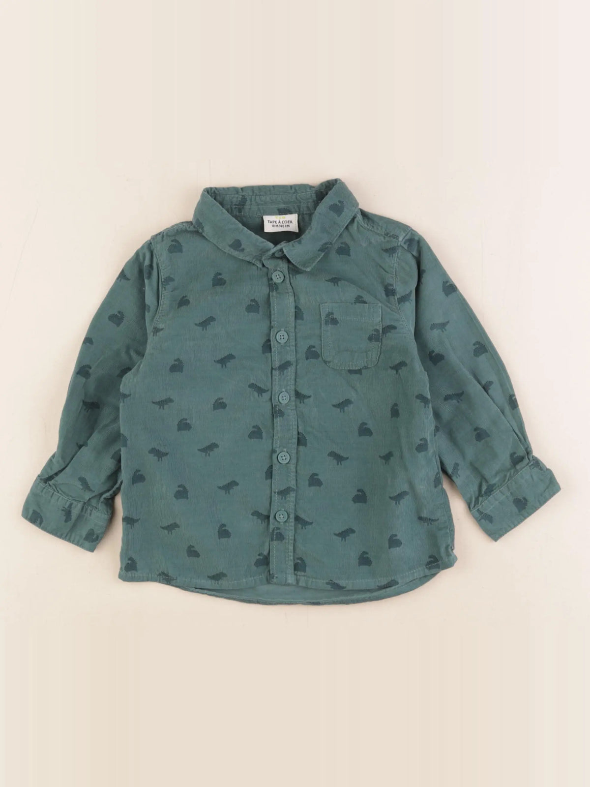 Tape à l'oeil - chemise vert - 18 mois