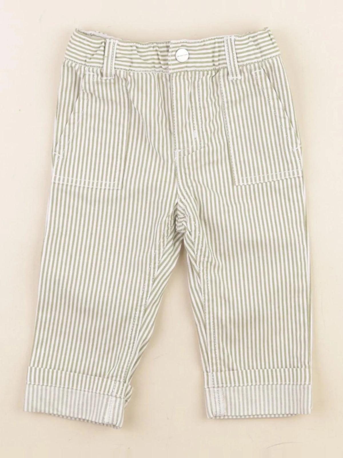 Jacadi - pantalon vert - 12 mois