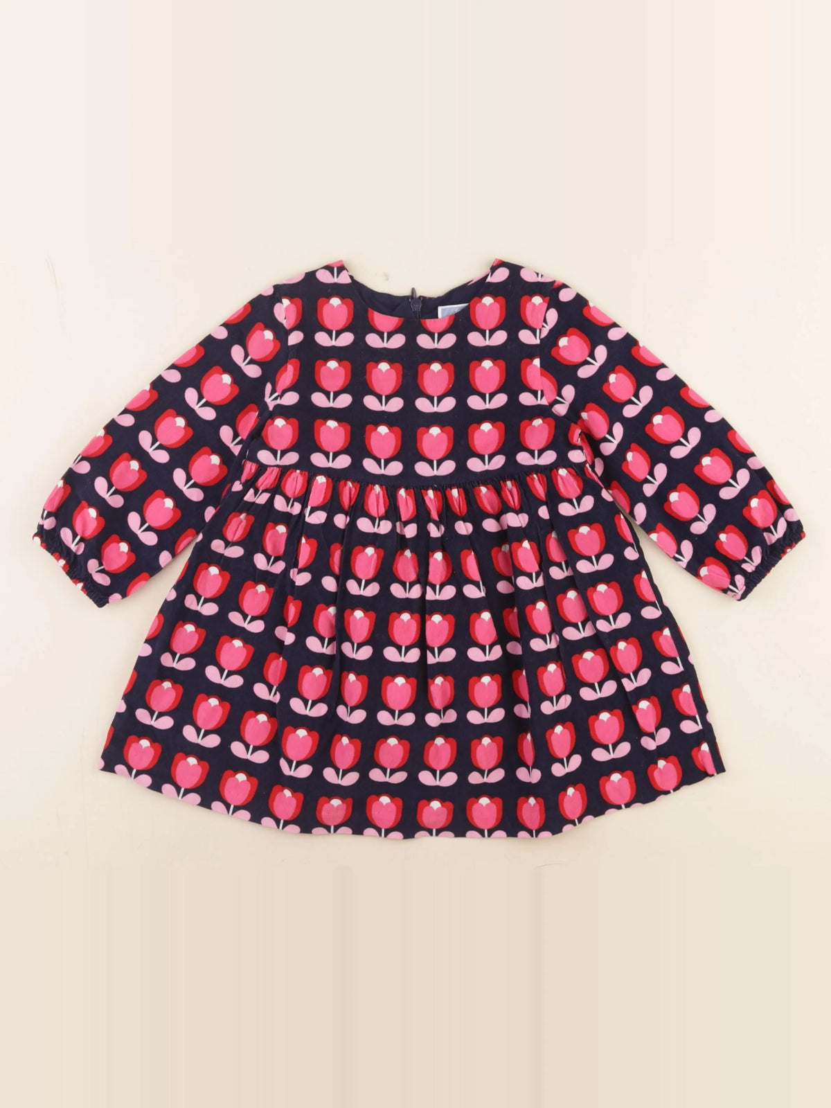 Jacadi - robe rose, bleu - 24 mois