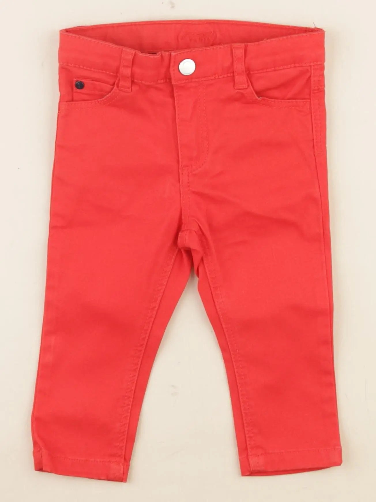 Jacadi - pantalon rouge - 12 mois