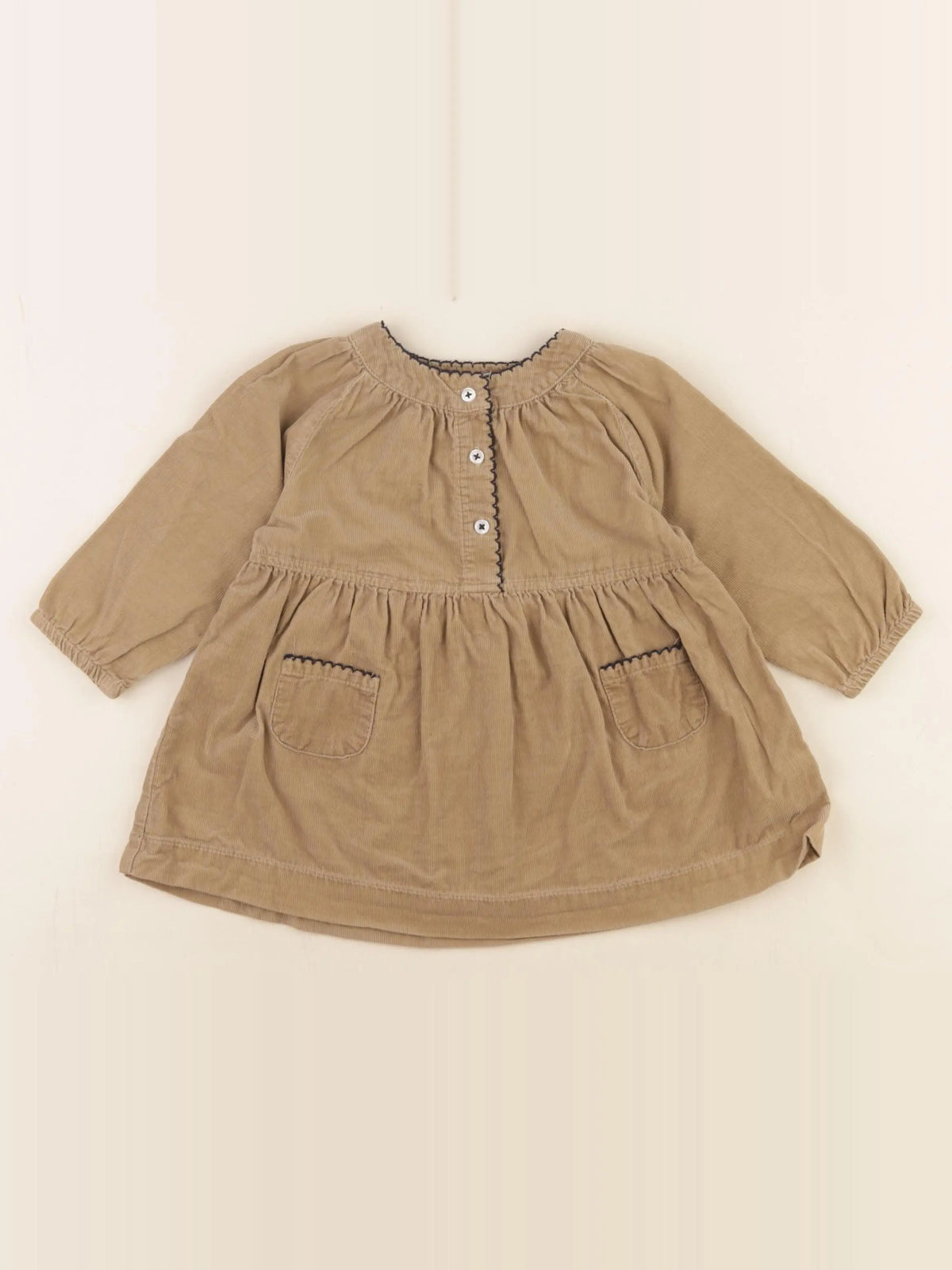 Boutchou - robe marron - 9 mois