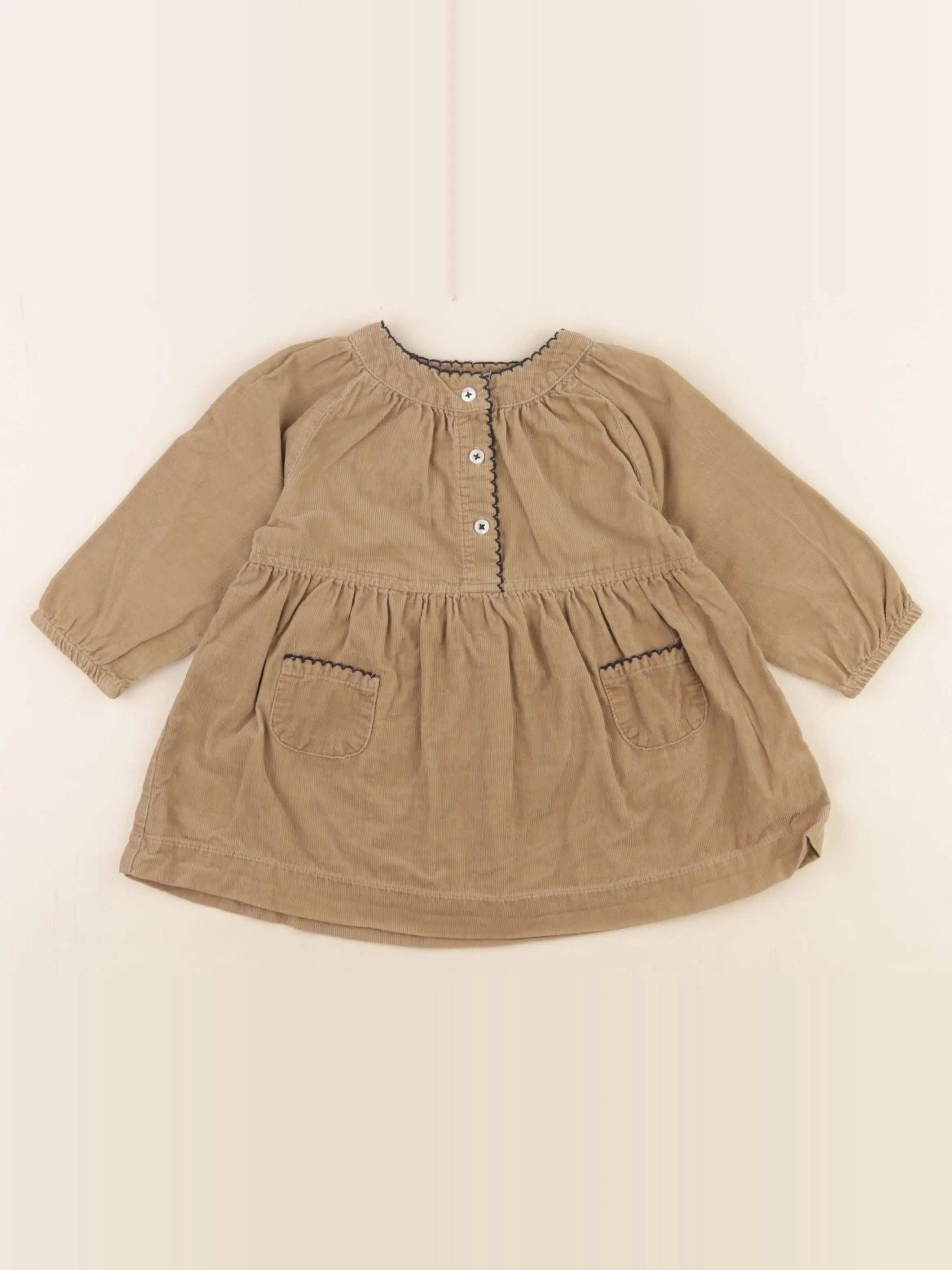 Boutchou - robe marron - 9 mois