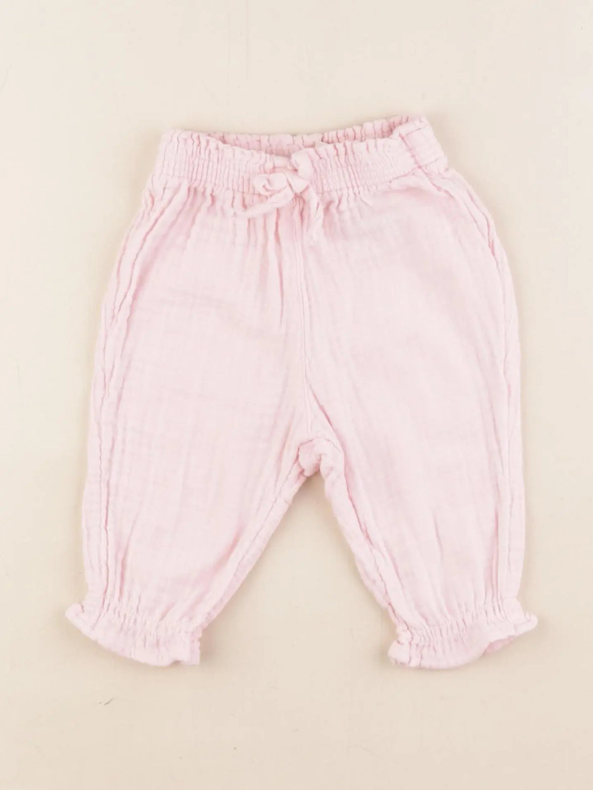H&M - pantalon rose - 4/6 mois